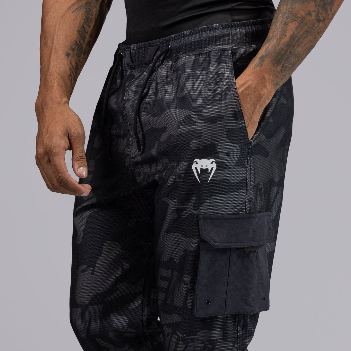 Venum Trooper Men's Tracksuit Pants - Black/Charcoal