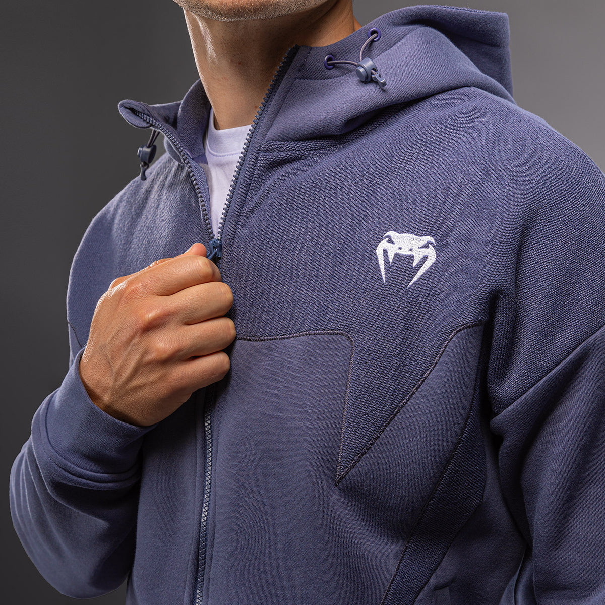 Venum Attack Fleece & Weave Track Jacket - Blue  product-type_Sweatshirts Venum