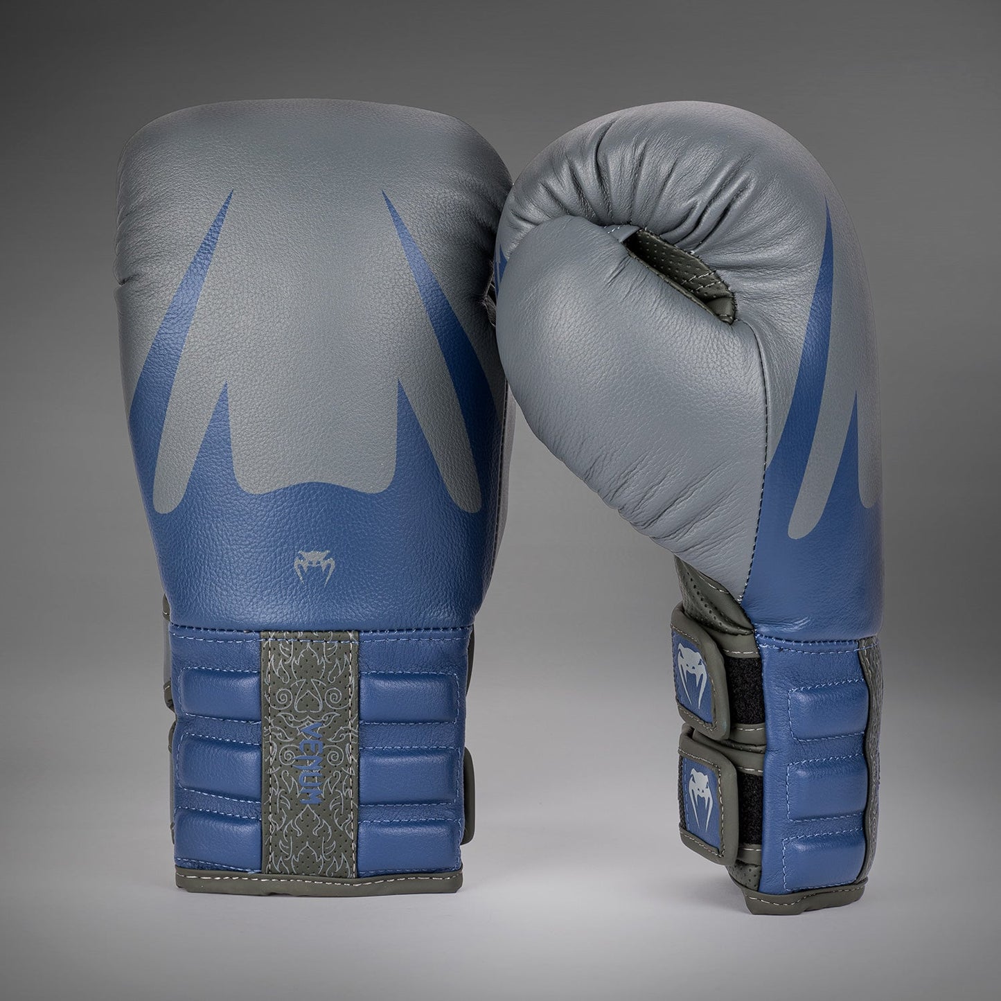 Venum Reverso Boxing Gloves - Storm Grey/ Royal Blue