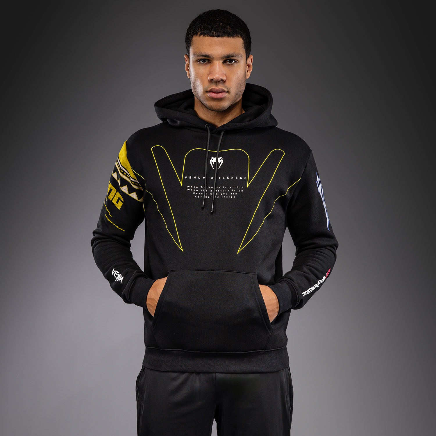 レッグウェア take55845 Venum x TEKKEN 8 Pullover Hoodie - King - Black/Yellow - Venum