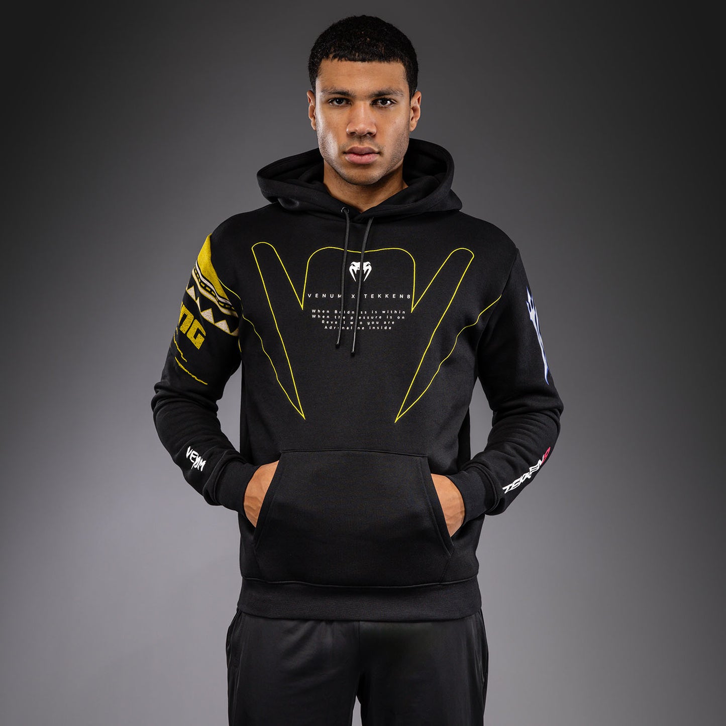 Venum x TEKKEN 8 Pullover Hoodie - King - Black/Yellow