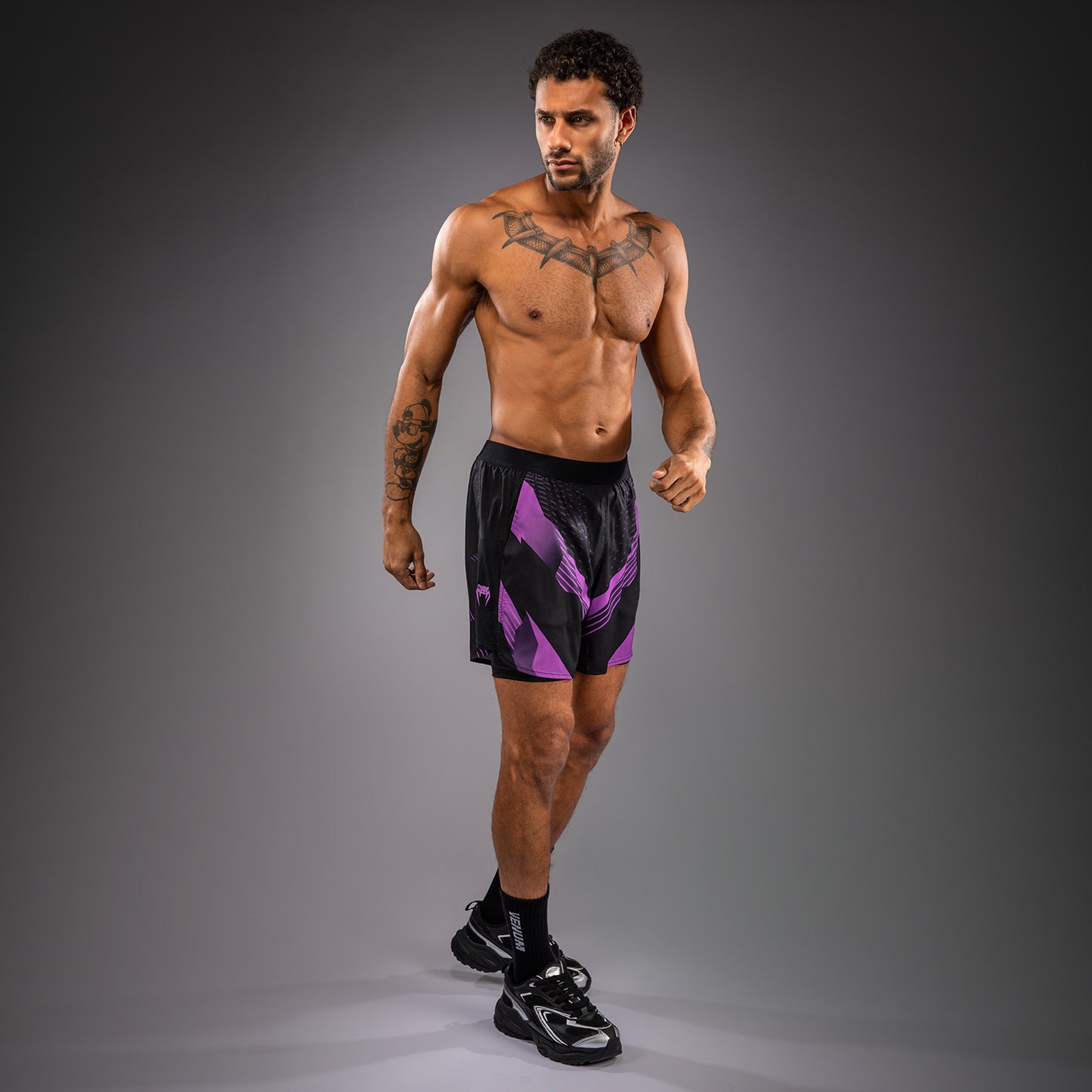 Venum No-Gi 6.0 Training Shorts - Black/Purple  product-type_Training shorts Venum