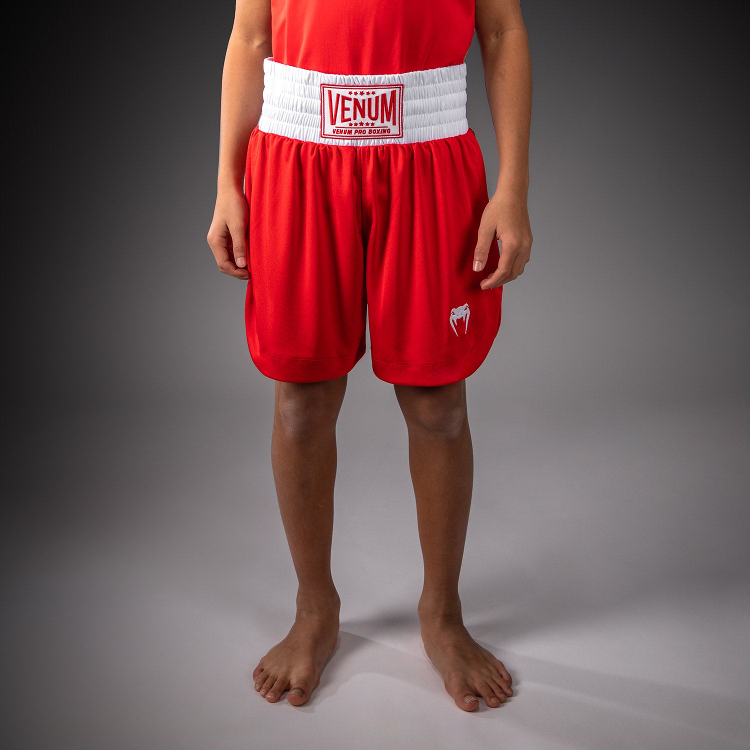 Venum Classic Youth Boxing Shorts - Fire Red - Venum - Venum
