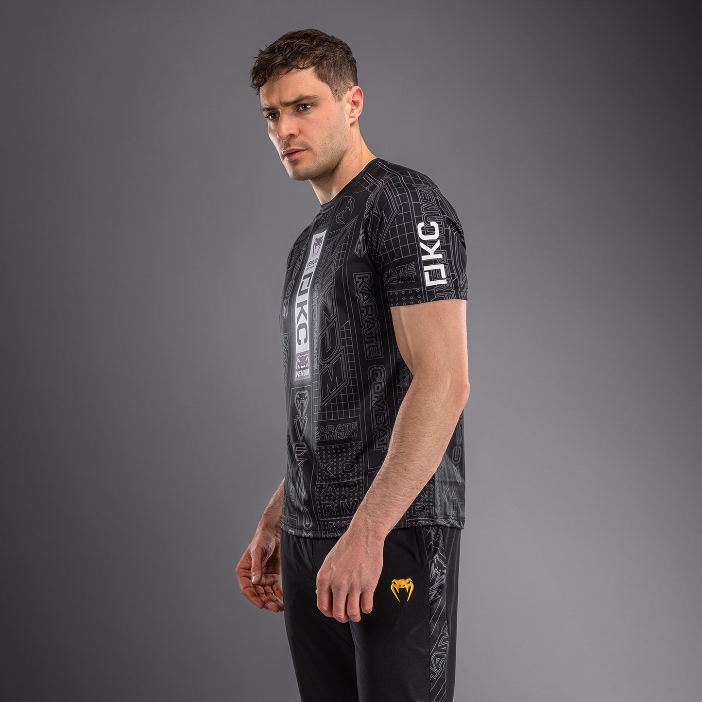 Karate Combat by Venum Dry-Tech T-Shirt - Black/Grey  product-type_Dry Tech T-Shirts Venum