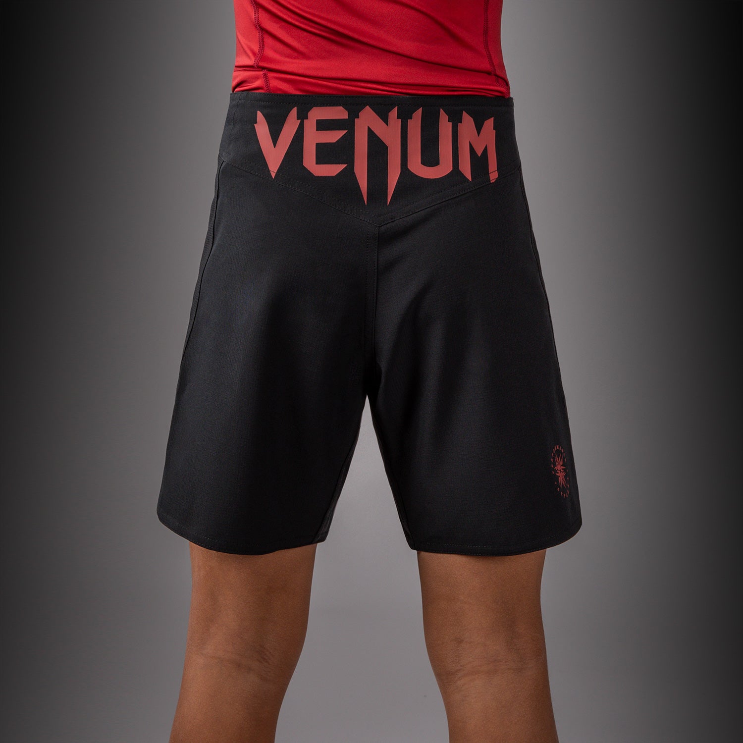 Venum Attack Kids Fight Shorts - Black/Red  product-type_MMA Shorts Venum