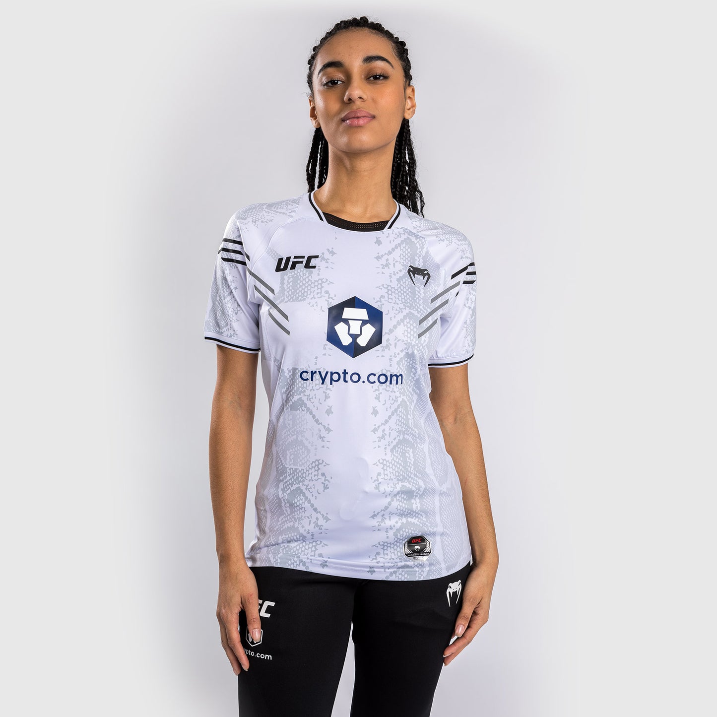 UFC Adrenaline by Venum Authentic Fight Night Women’s Walkout Jersey - White  product-type_Dry Tech T-Shirts Venum