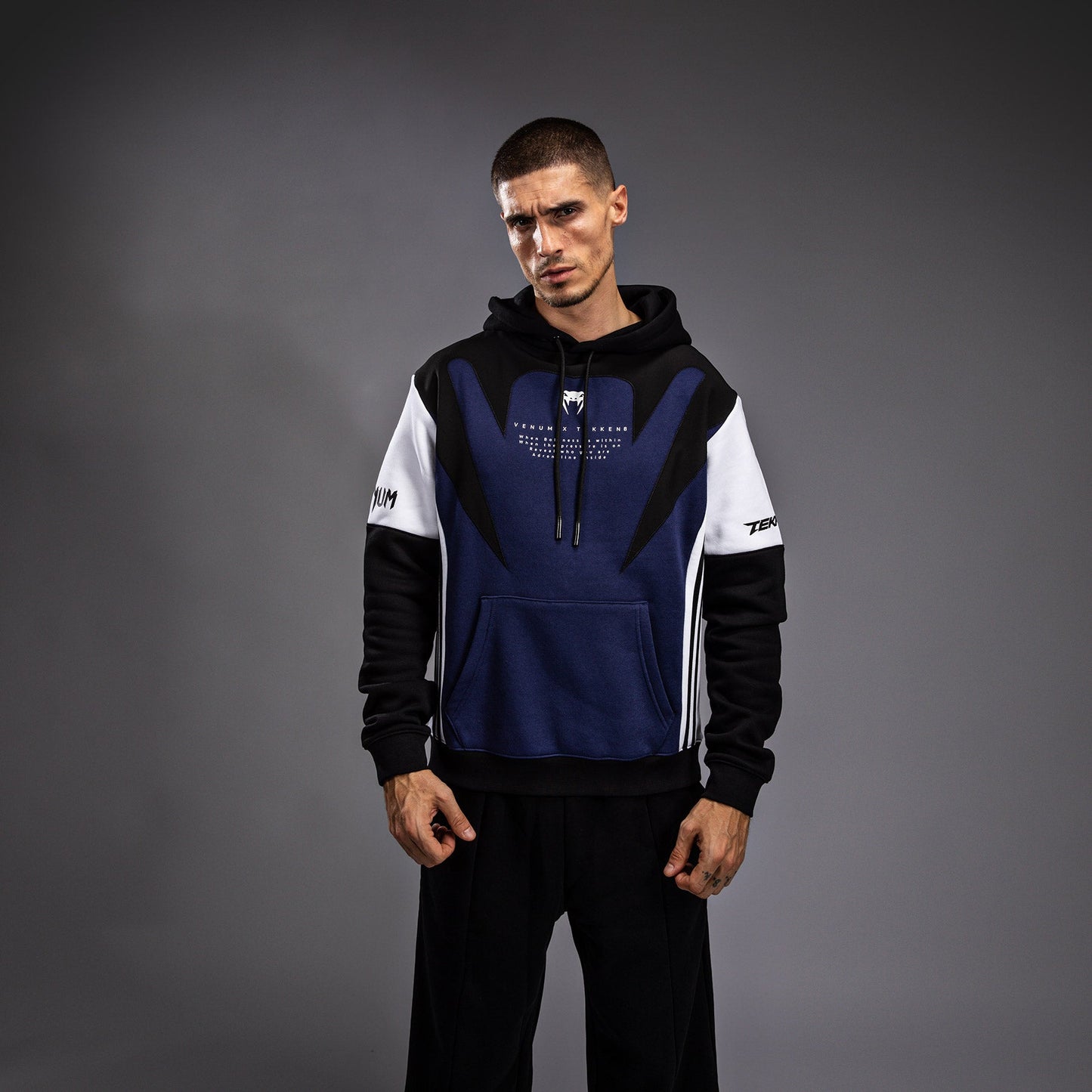 Venum x TEKKEN 8 - Jin Kazama Hoodie - Blue/Black/White