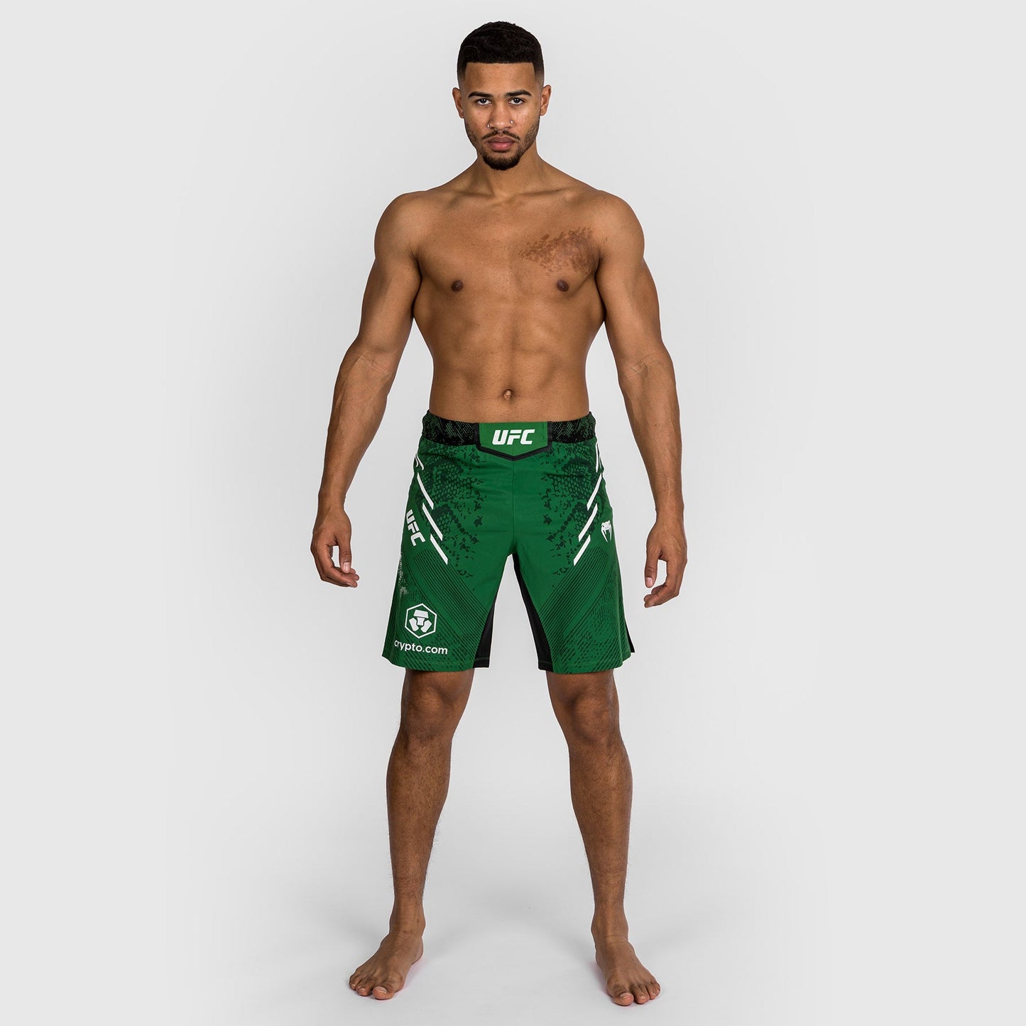 UFC Adrenaline by Venum Personalized Authentic Fight Night Men's Fight Short - Long Fit - Green