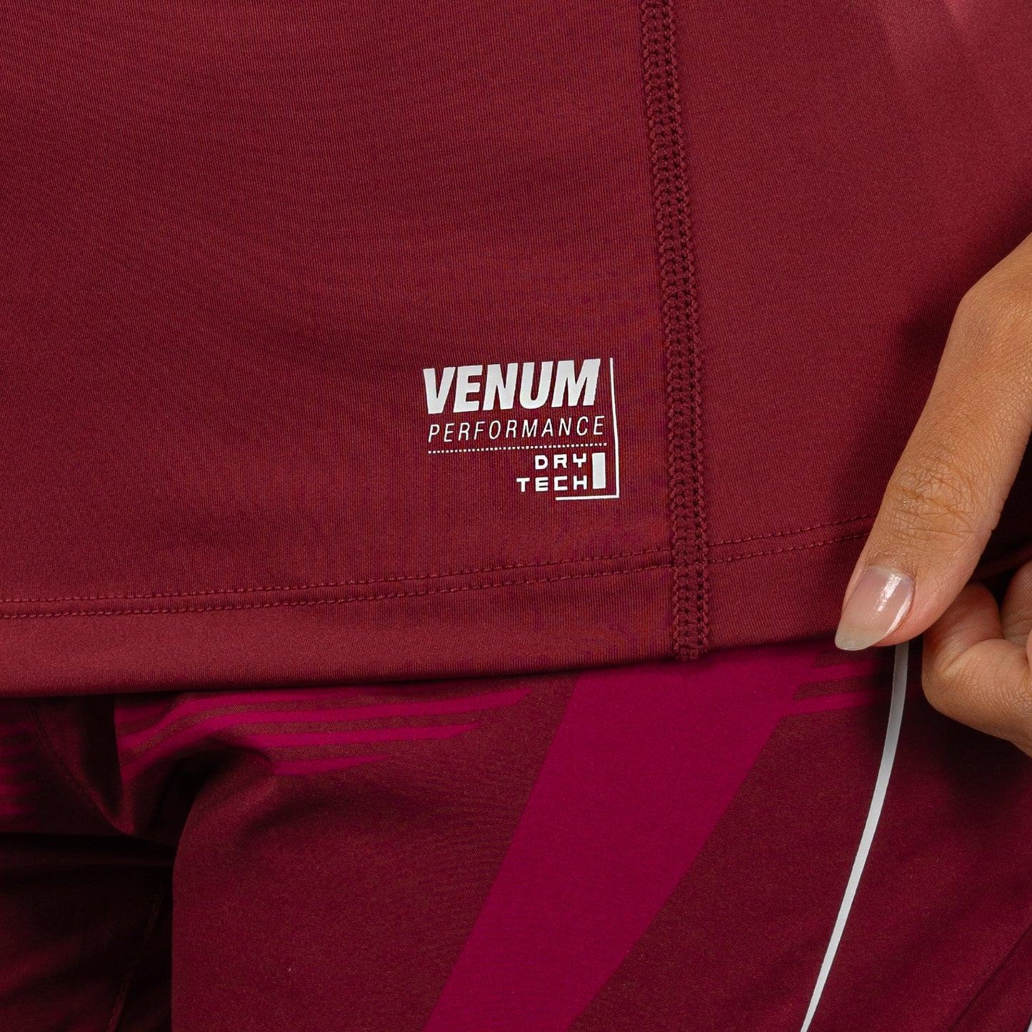Venum Adrenaline Women's Dry-Tech T-Shirt - Burgundy/ Pink