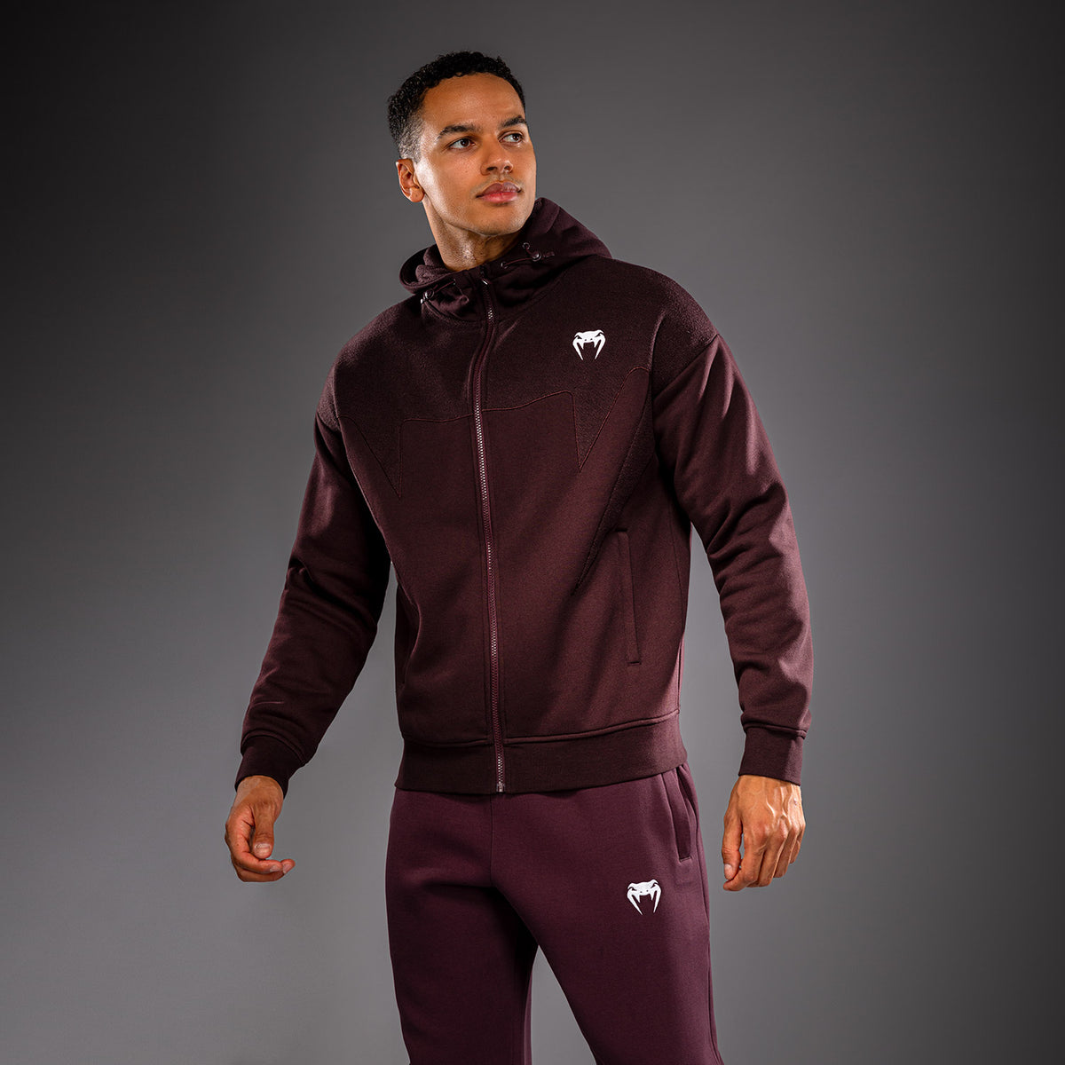 Venum Attack Fleece & Weave Track Jacket - Burgundy  product-type_Sweatshirts Venum