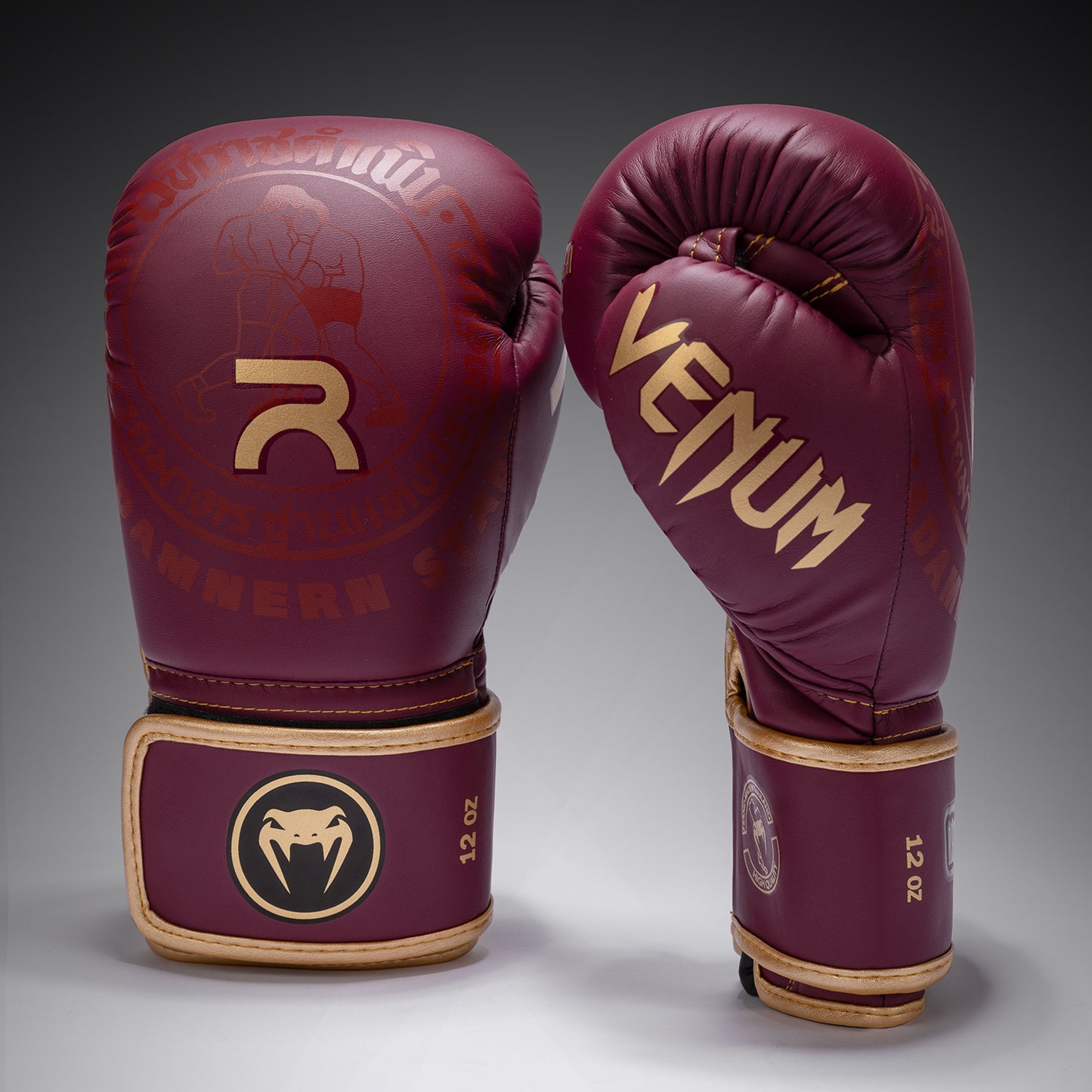 Venum x Rajadamnern Boxing Gloves - Burgundy