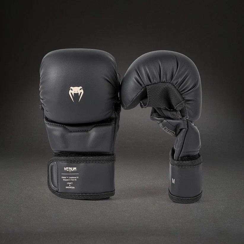 Venum Impact Evo Sparring MMA Gloves - Black