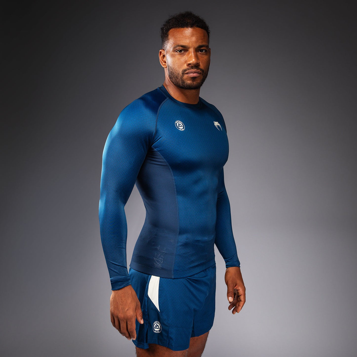 Venum x Roger Gracie Academy Long Sleeve Rashguard - Blue