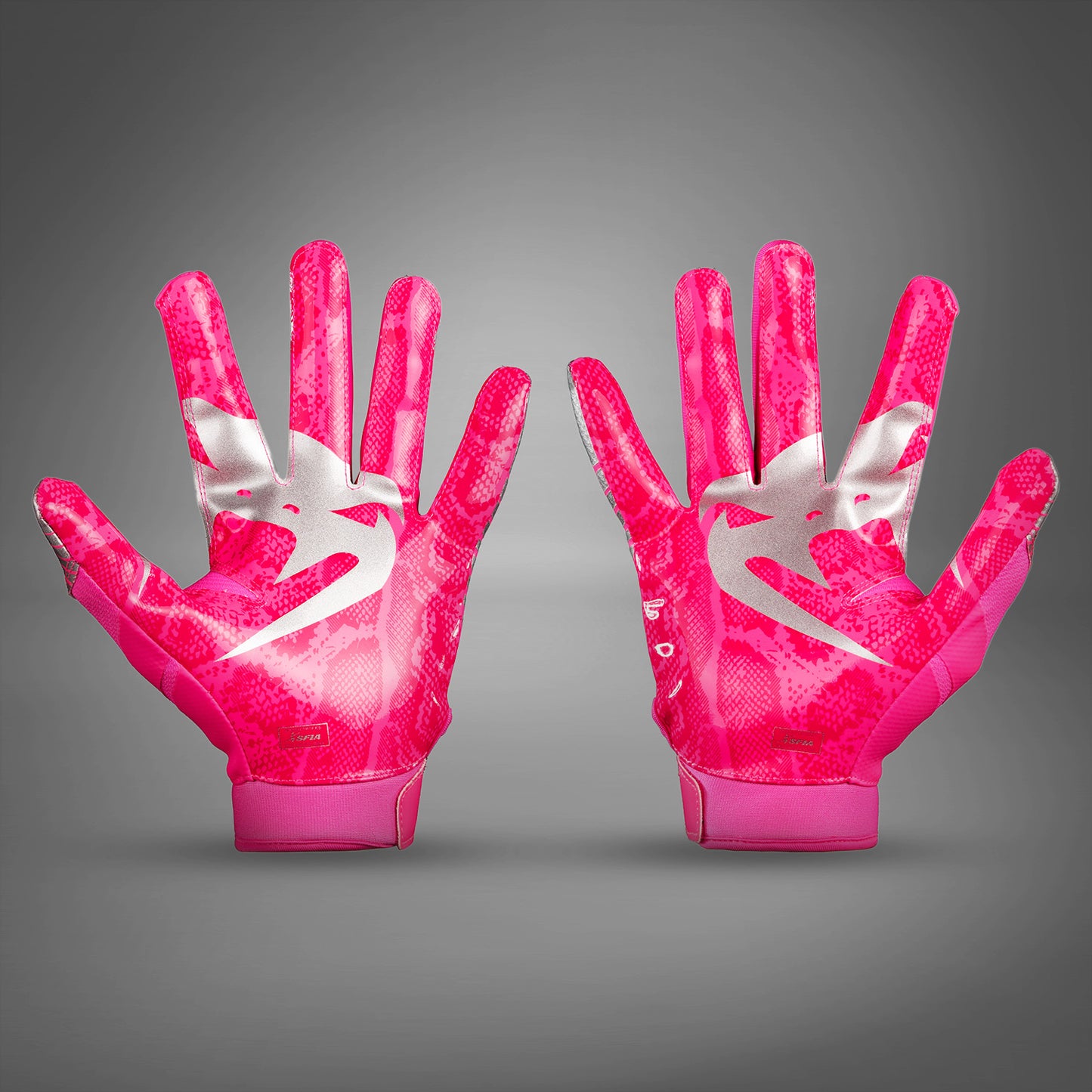 Venum Elite Football Gloves - Neon Pink/Silver