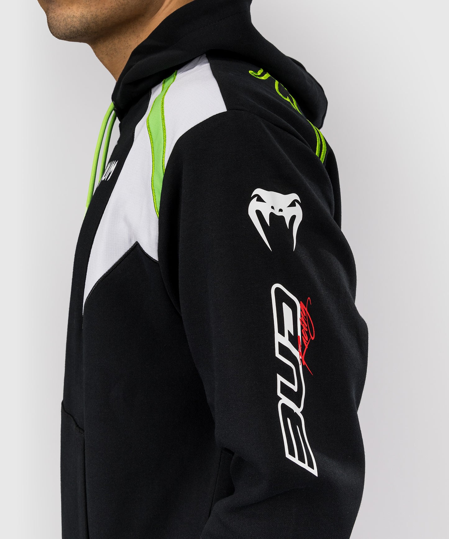 Venum x Bud Racing Men’s Hoodie - Black/White/Lime Green