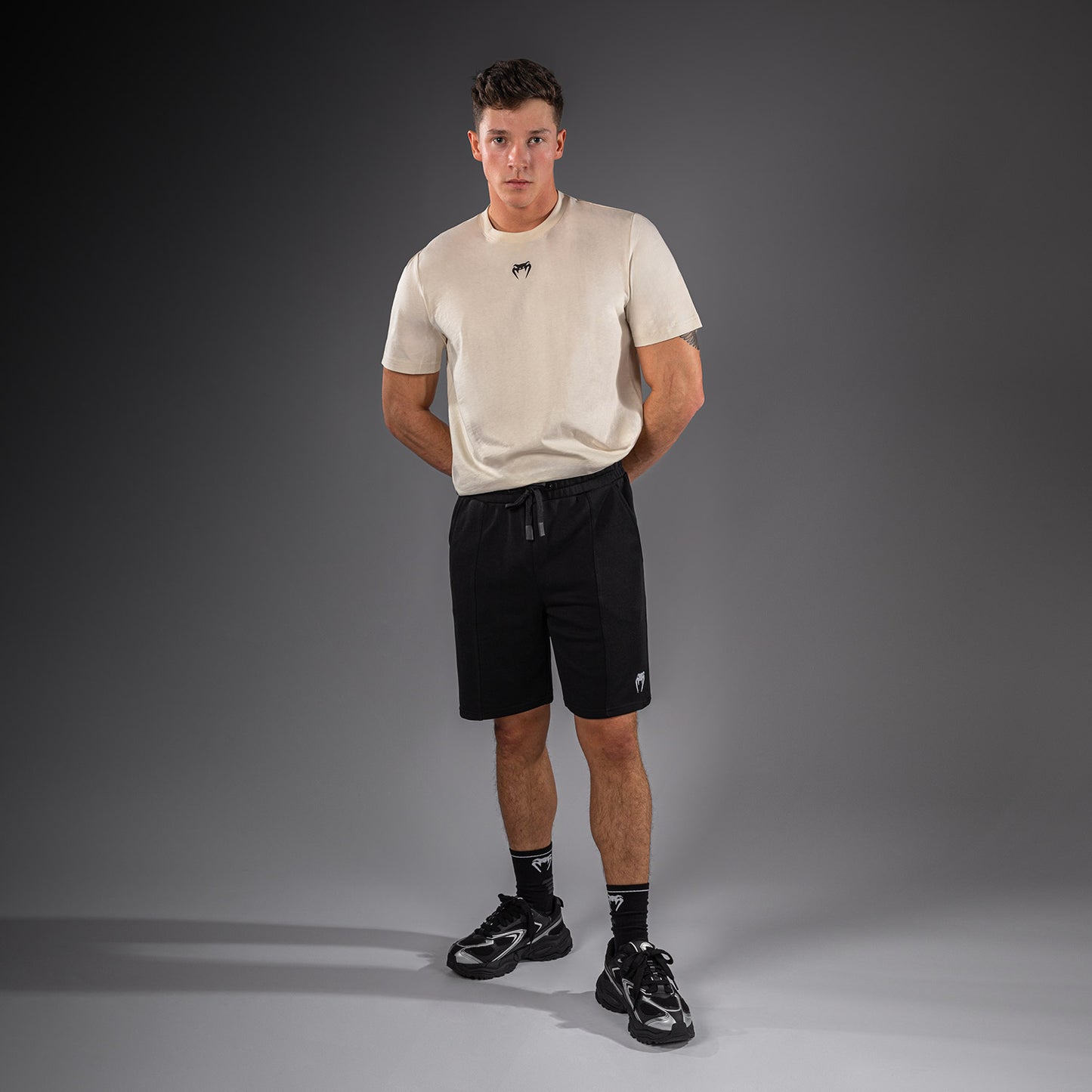 Venum Classic Fleece Cotton Shorts - Black