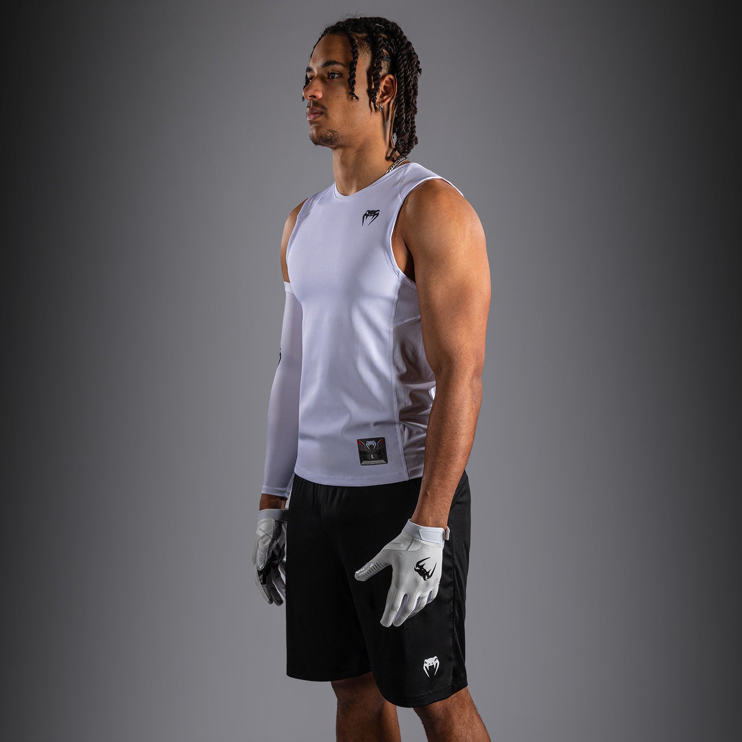 Venum Elite Football Sleeveless Compression Jersey - White
