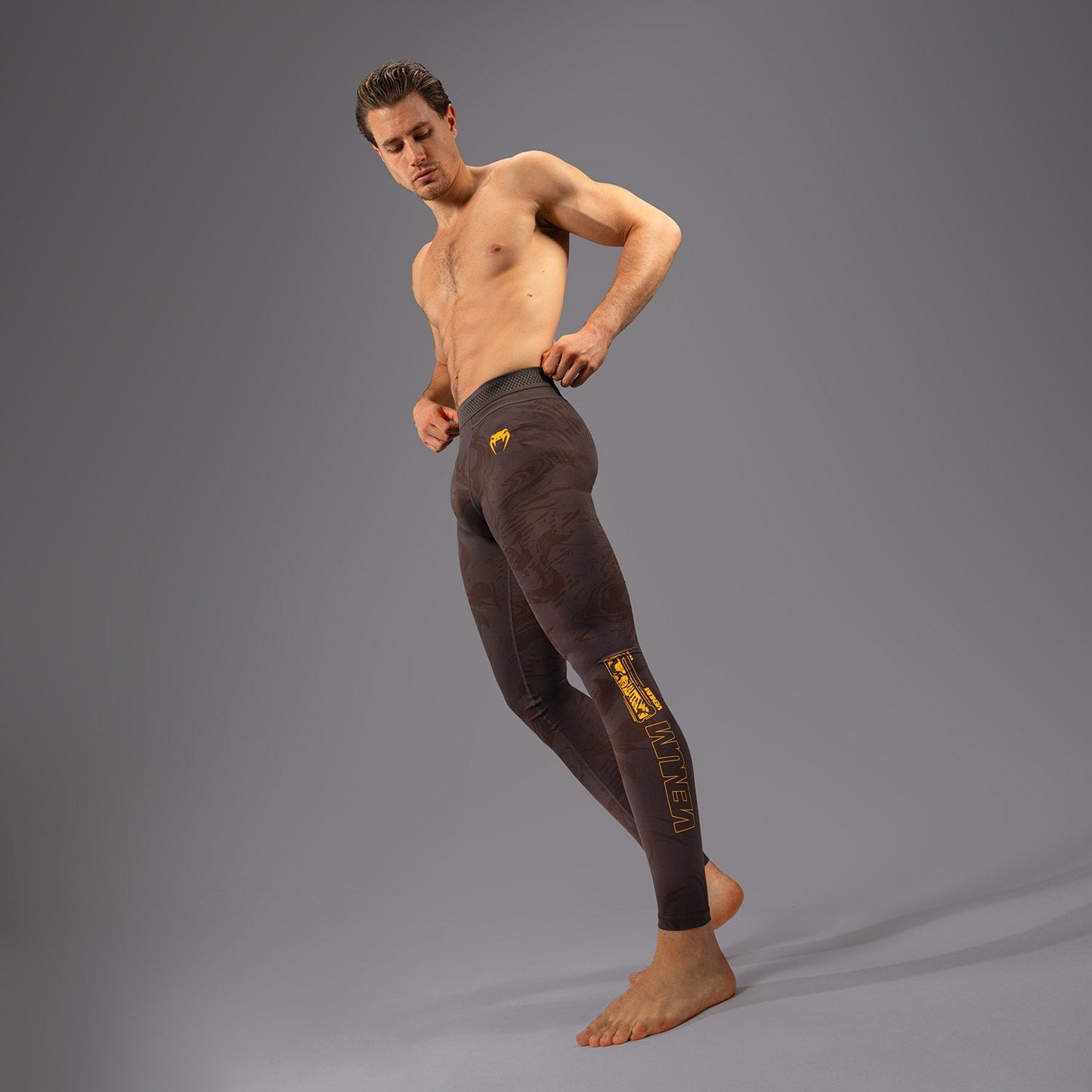 UFC Fusion by Venum Fight Week Men’s Performance Tight - Earthen Brown
