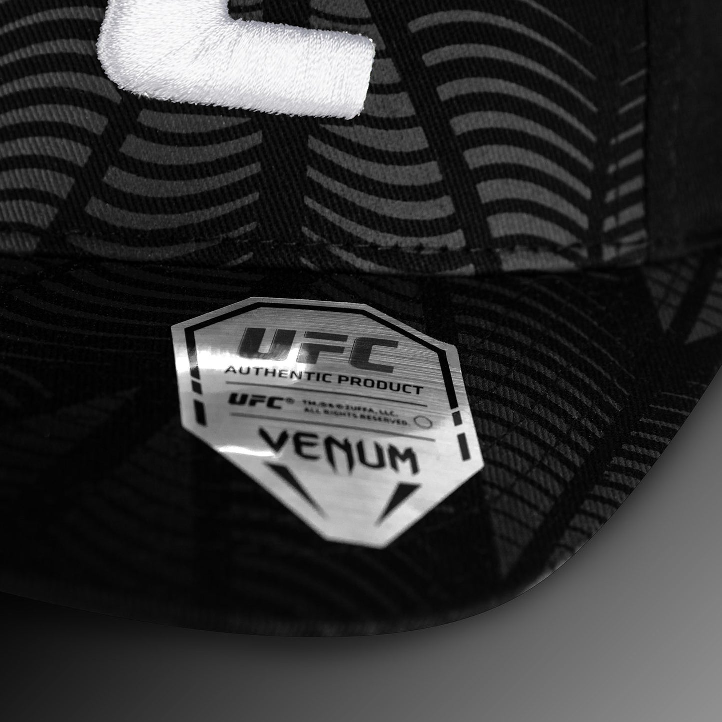 UFC Zenith by Venum Authentic Fight Night Cap - Black/White/Orange Personalized