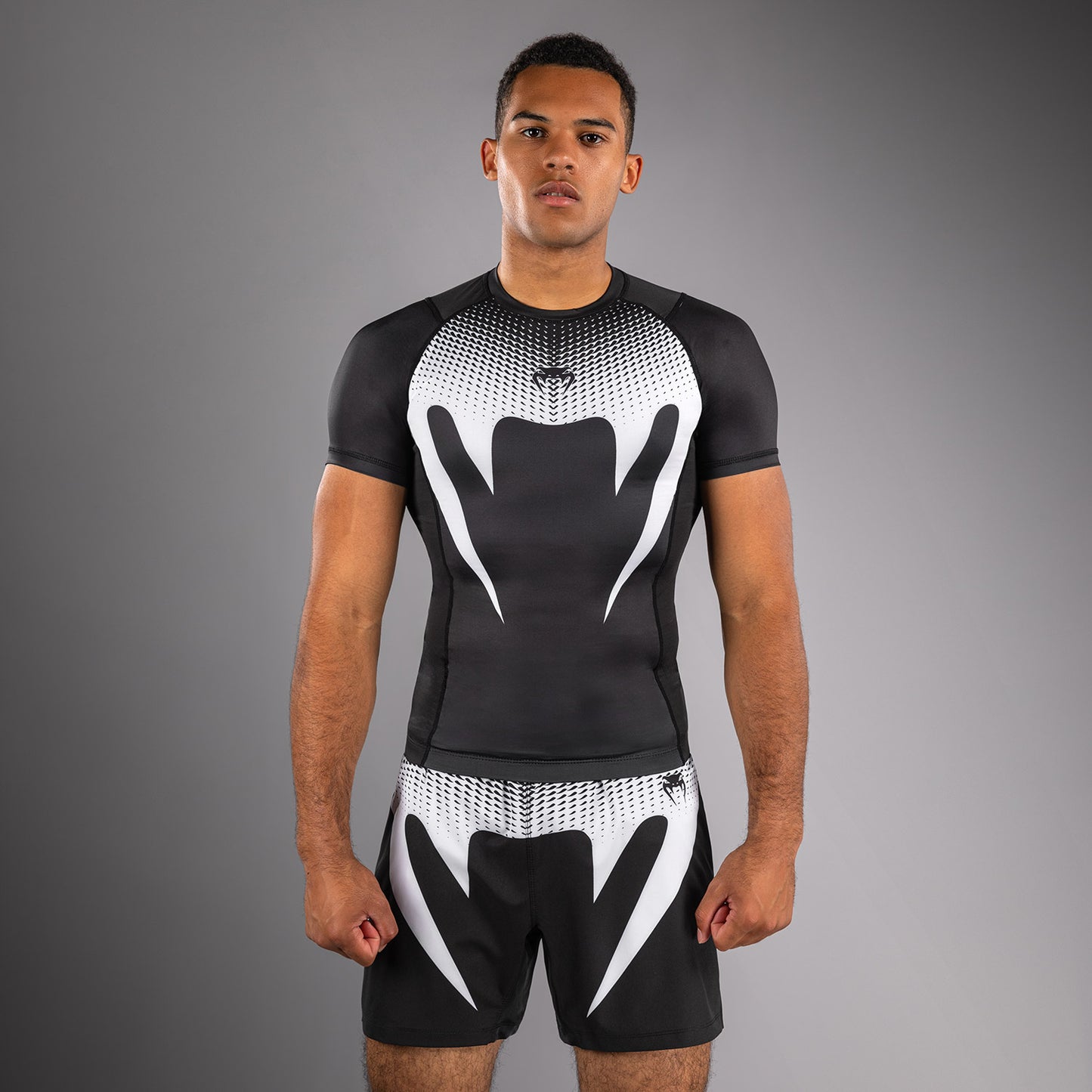 Venum No Gi Rashguards - Black/White