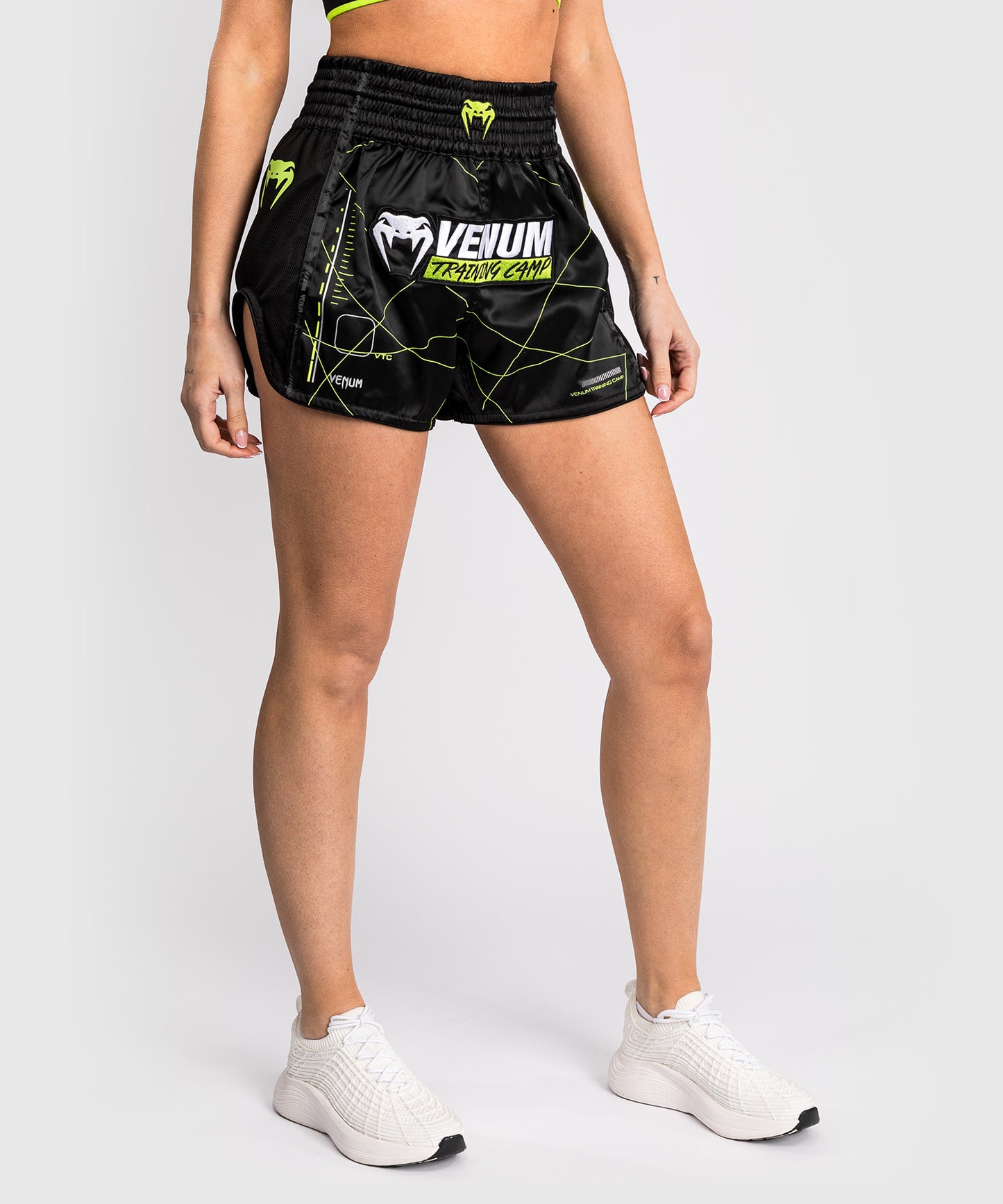 Venum Training Camp 4.0 Muay Thai Short - Black/Neon Green