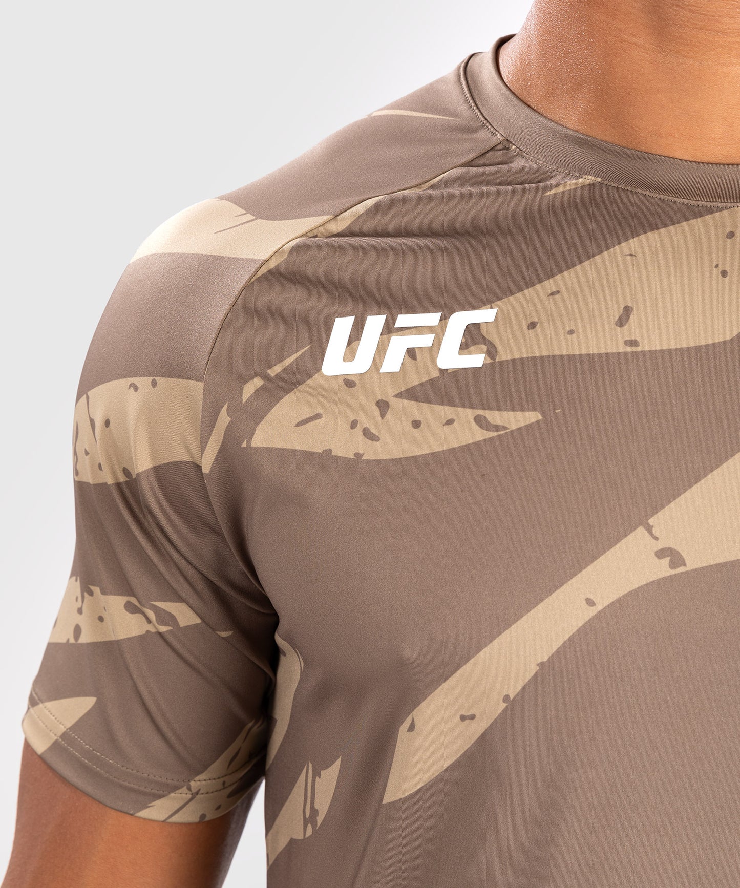 UFC Adrenaline by Venum Men's Fight Week Dry-Tech T-shirt - Desert Camo