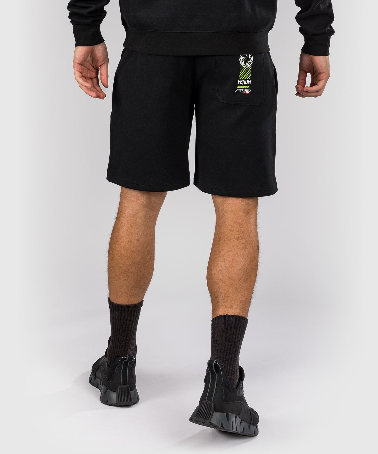Venum x Bud Racing Men’s Cotton Shorts - Black/White/Lime Green