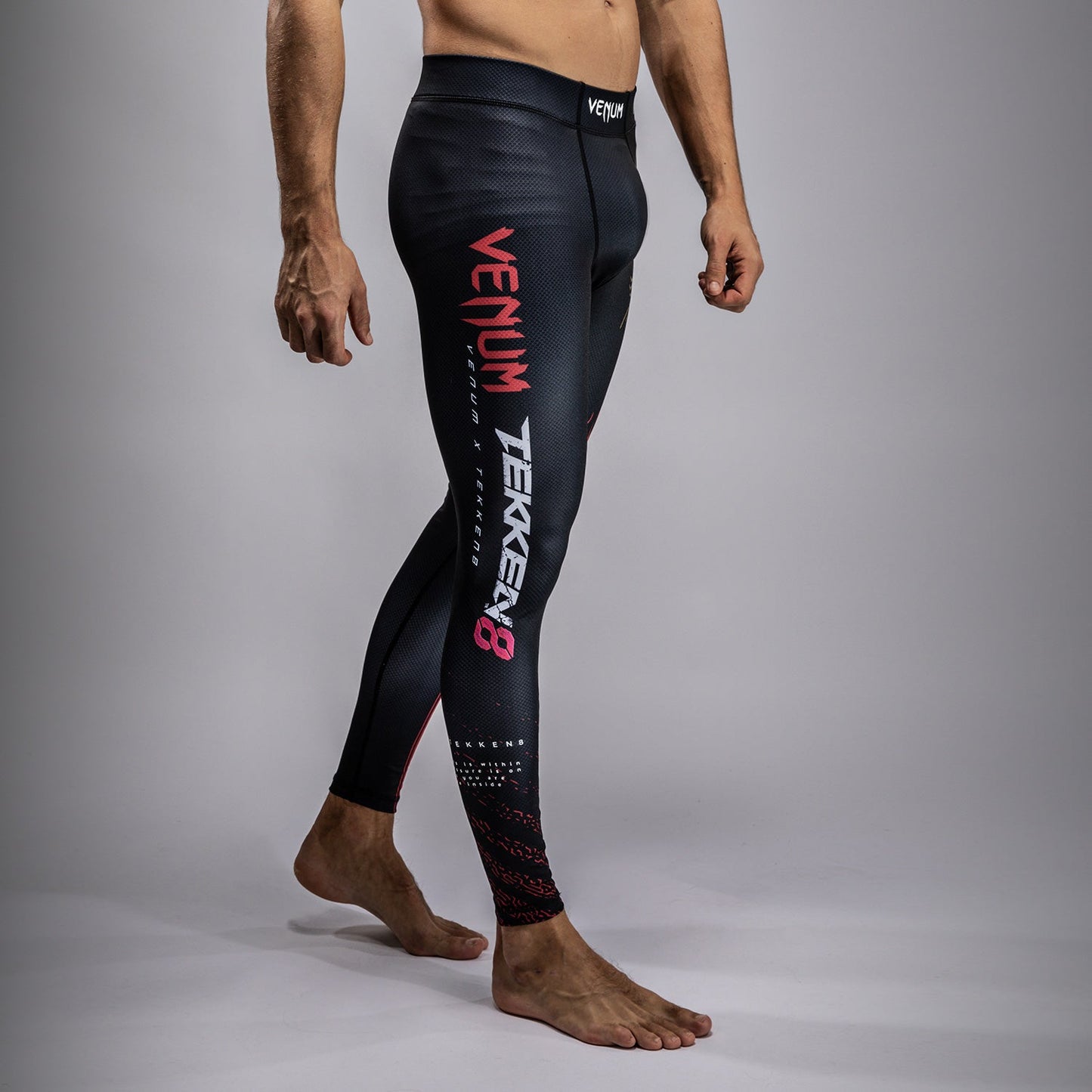 Venum x TEKKEN 8 - Marshall Law Spats - Black/Red/Gold