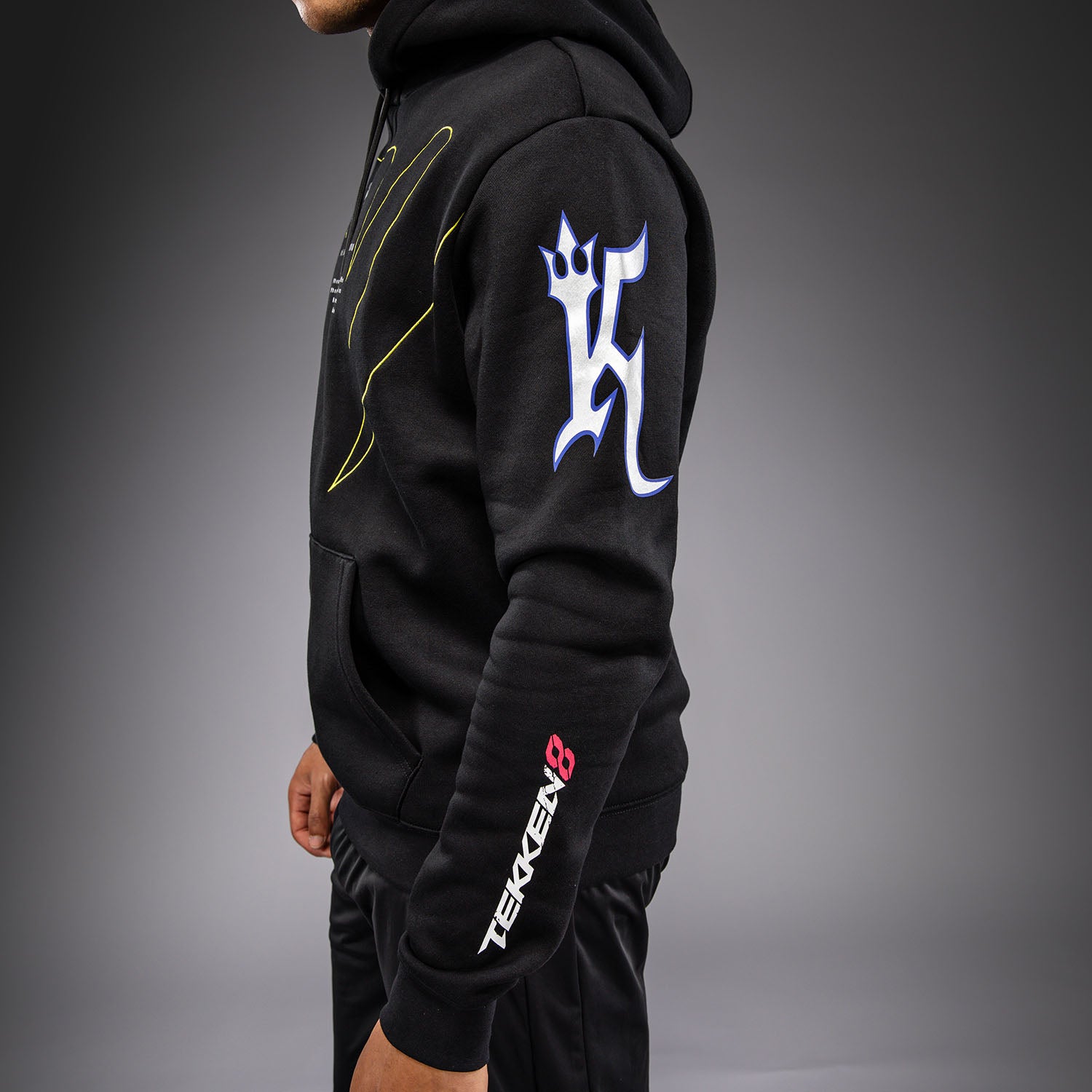 Venum x TEKKEN 8 Pullover Hoodie - King - Black/Yellow - Venum