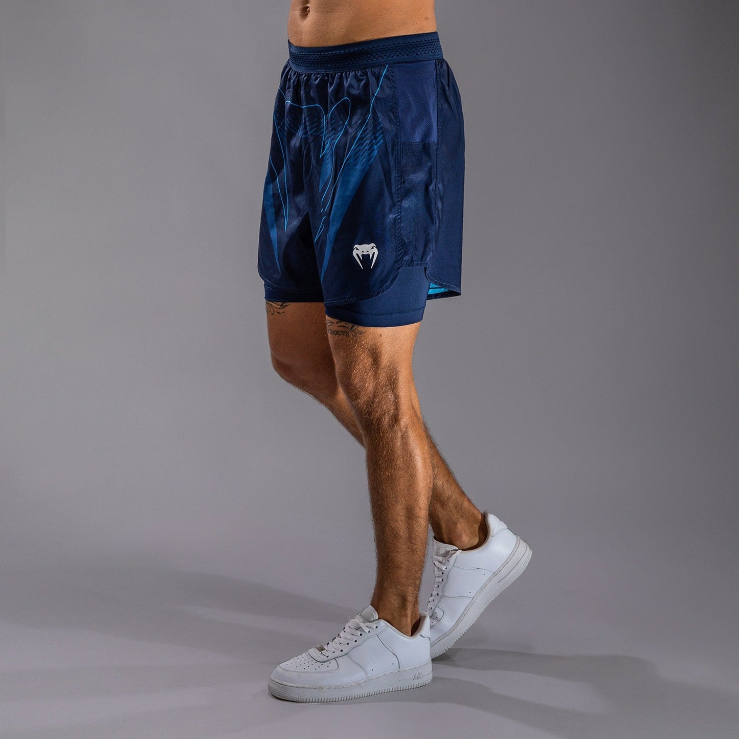 Venum x Top Rank Original Men's Training Shorts - Navy Blue
