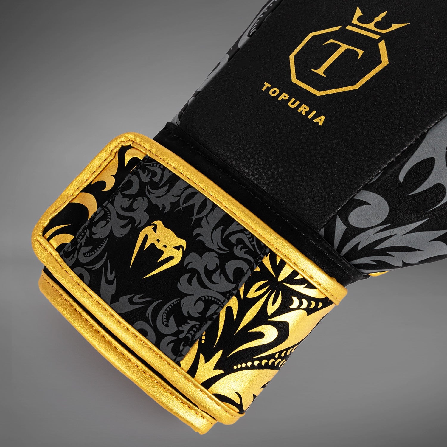 Venum x Topuria Unmatched Edition Boxing Gloves - Black/Gold
