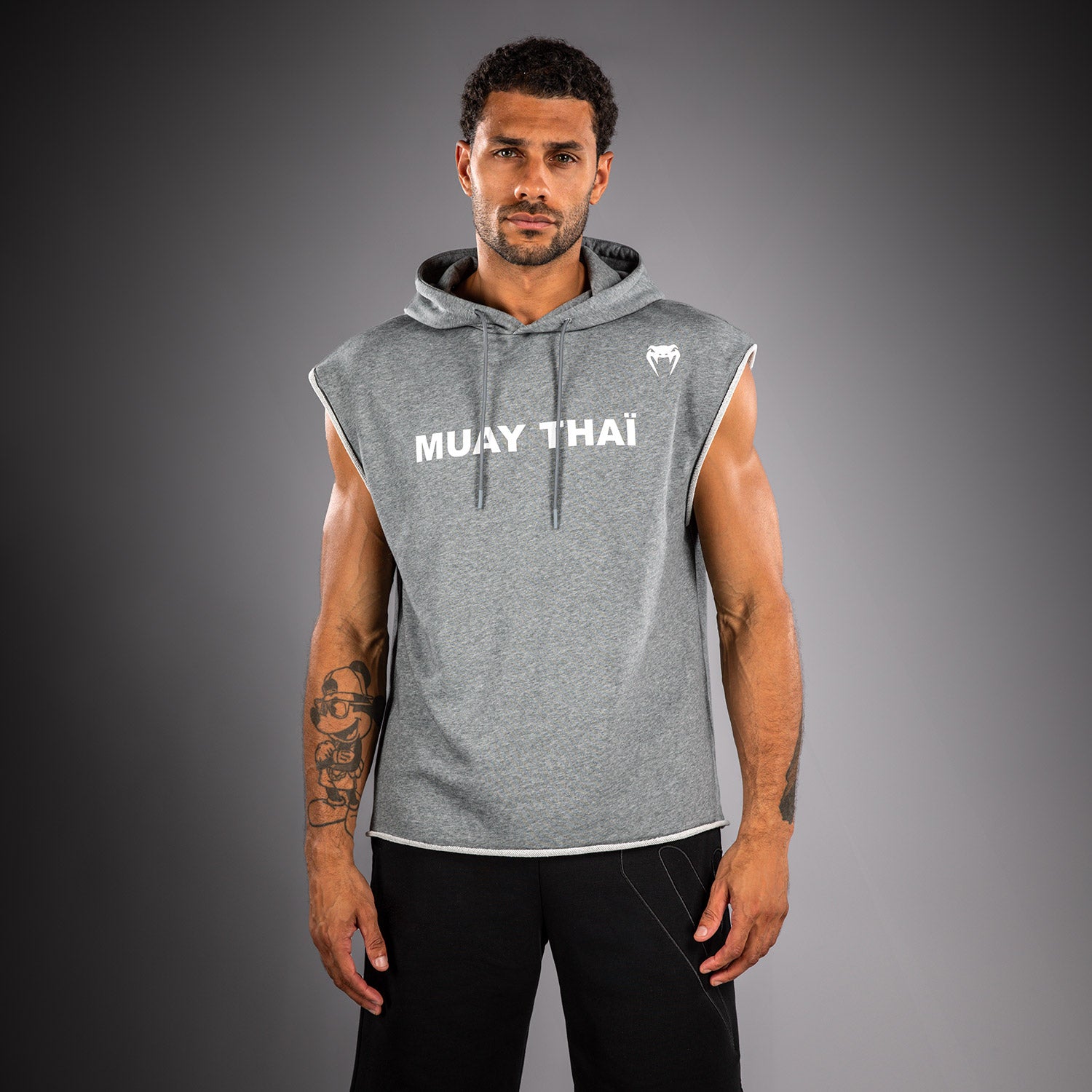 Venum Muay Thai VT Sleeveless Hoodie - Heather Grey - Venum