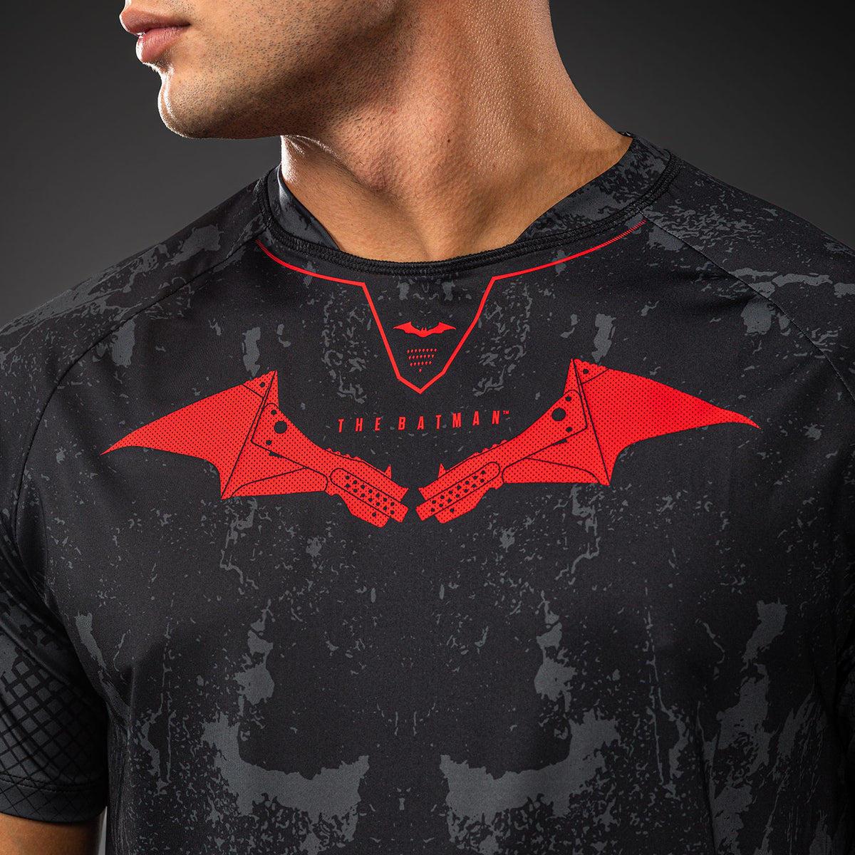 Venum x Batman Dry Tech T-Shirt - Black/Grey/Red