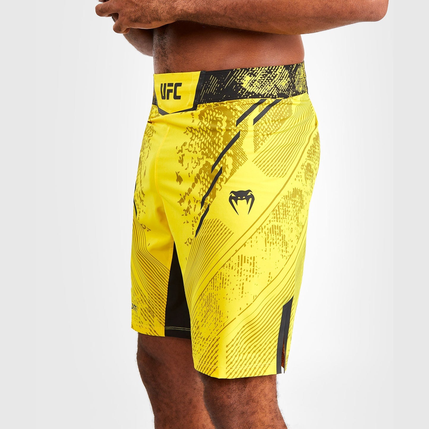 UFC Adrenaline by Venum Authentic Fight Night Men's Fight Short - Long Fit - Yellow
