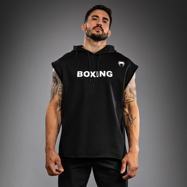 トップス VIAVANDA DISTORTION HOODIE TANK TOP Venum Boxing VT Sleeveless Hoodie - Black/White - Venum