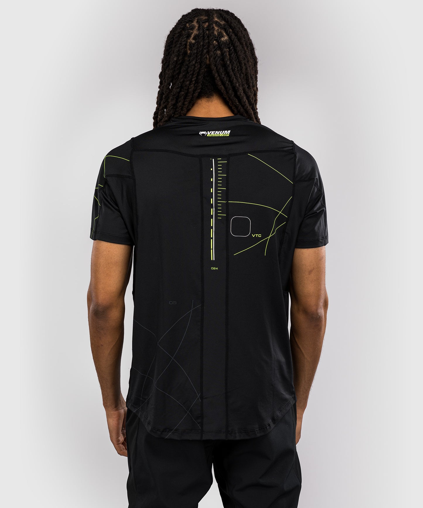 Venum Training Camp 4.0 Dry Tech T-shirt - Black/Neon Green