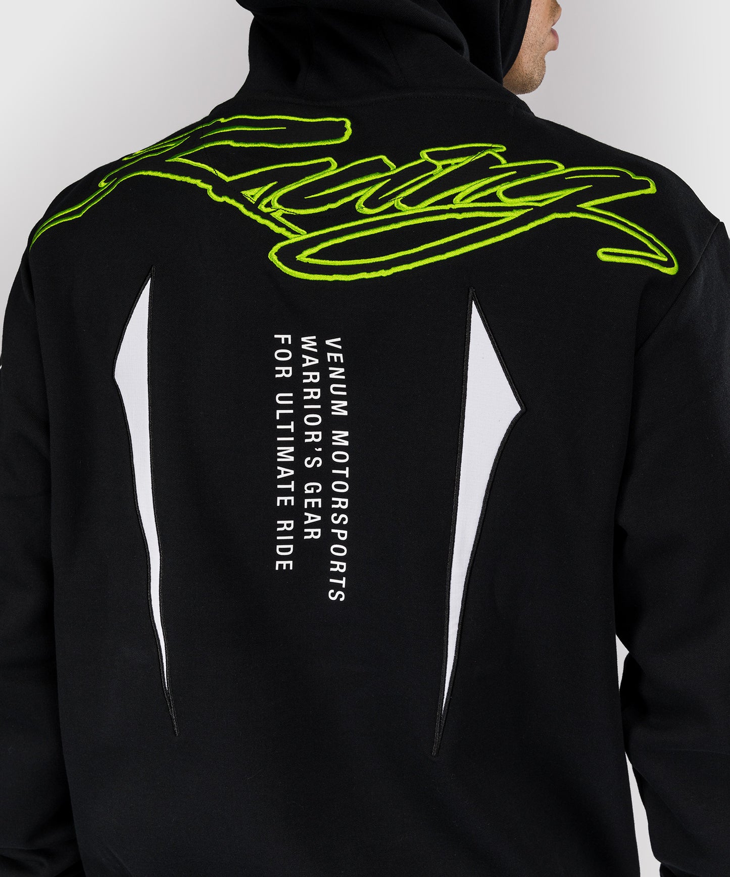 Venum x Bud Racing Men’s Hoodie - Black/White/Lime Green