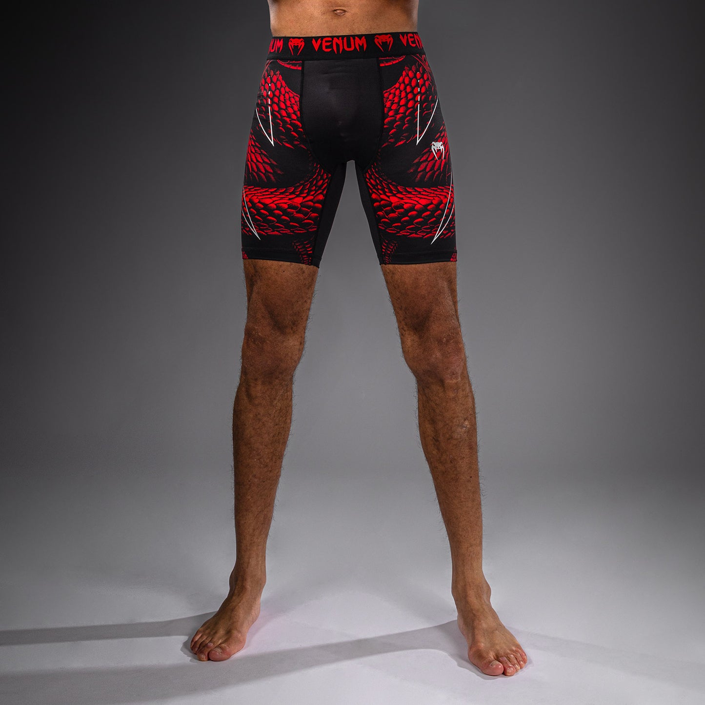 Venum Matupa Vale Tudo Shorts - Black/Red/Silver  product-type_Compression shorts Venum