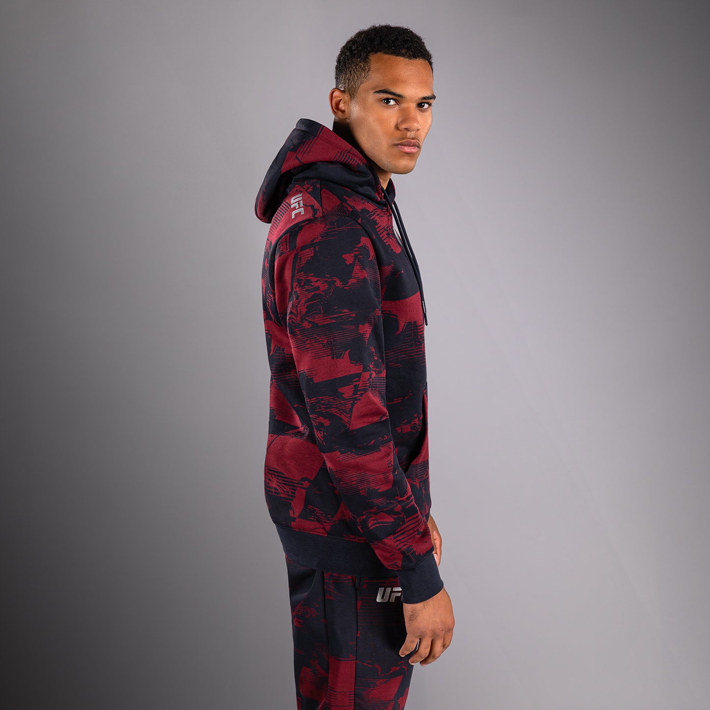 Men's UFC Zenith by Venum Burgundy Authentic Fight Week Pullover Hoodie