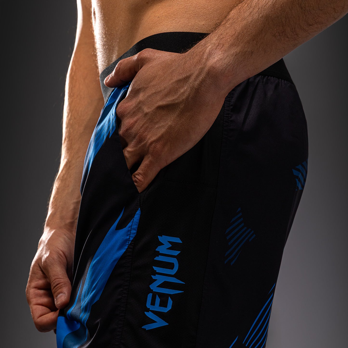 Venum No-Gi 6.0 Training Shorts - Black/Blue  product-type_Training shorts Venum