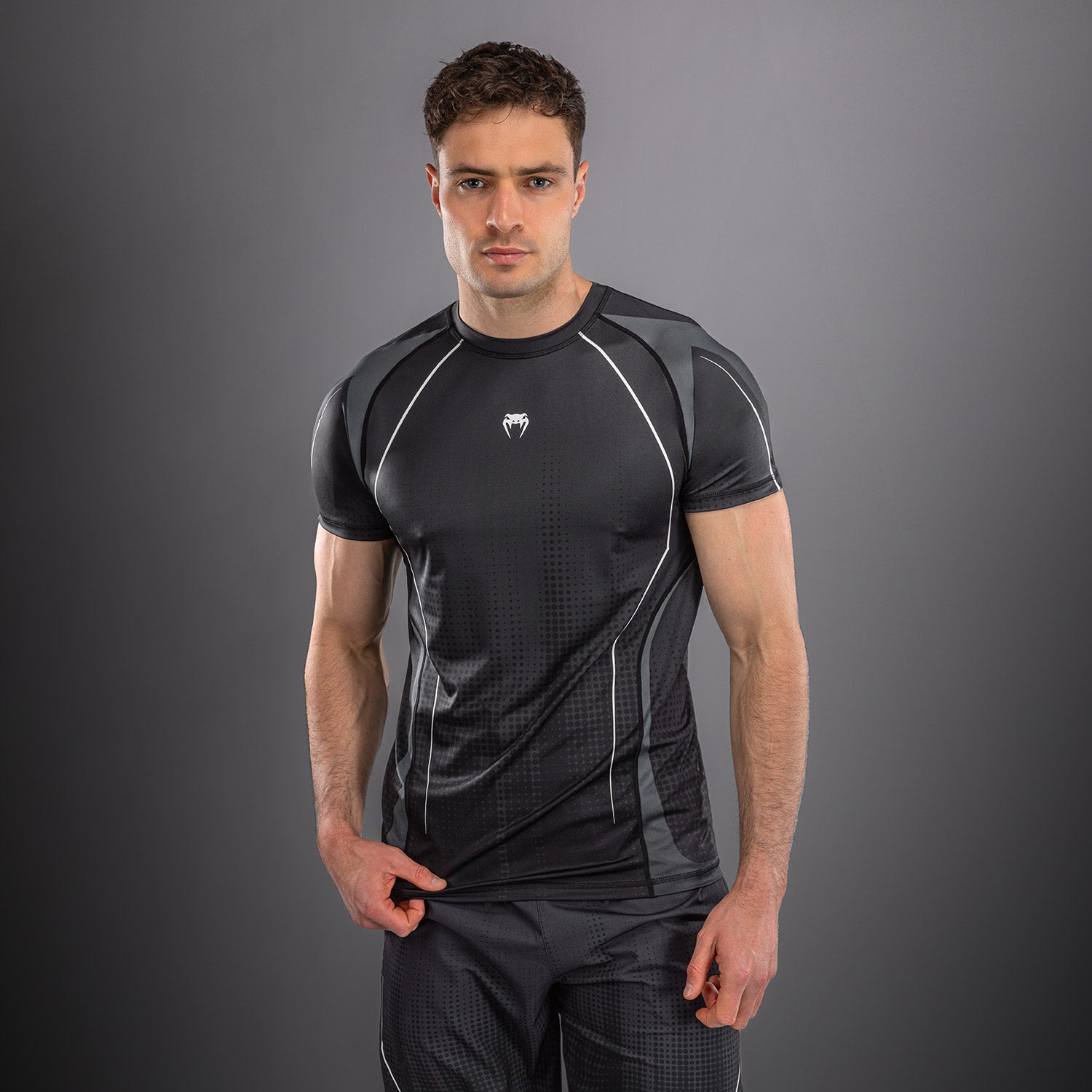 Venum Stealth Dry- T-Shirt - Black/White - Venum product-type_Dry