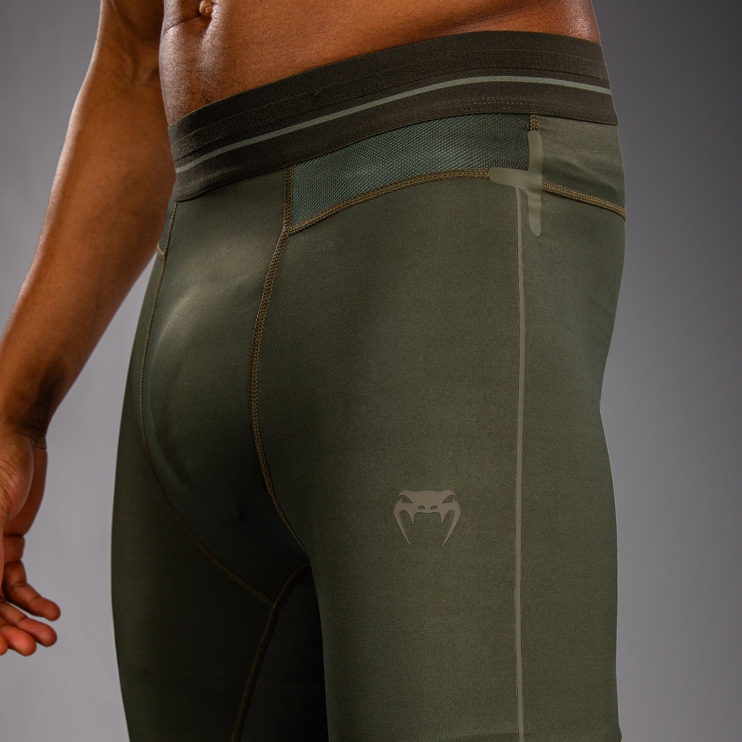 Venum Stealth Spats - Khaki/Dark Green  product-type_Compression Pants Venum