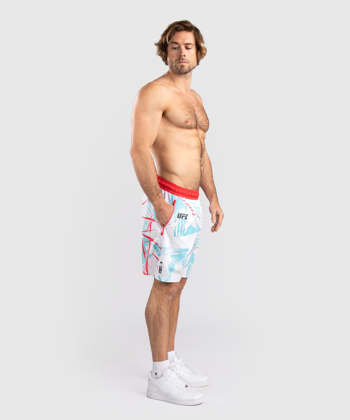 Men’s UFC Fusion By Venum Miami Edition White Fight Week Performance Shorts