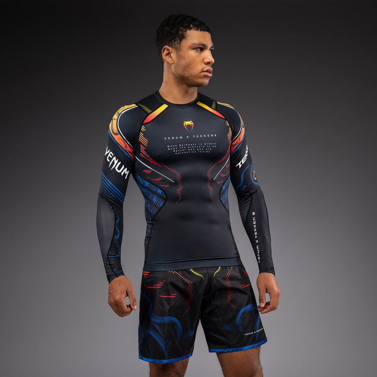 ウェア takagon x TEKKEN 8 Long Sleeve Rashguard - Yoshimitsu - Black/Orange - - Venum