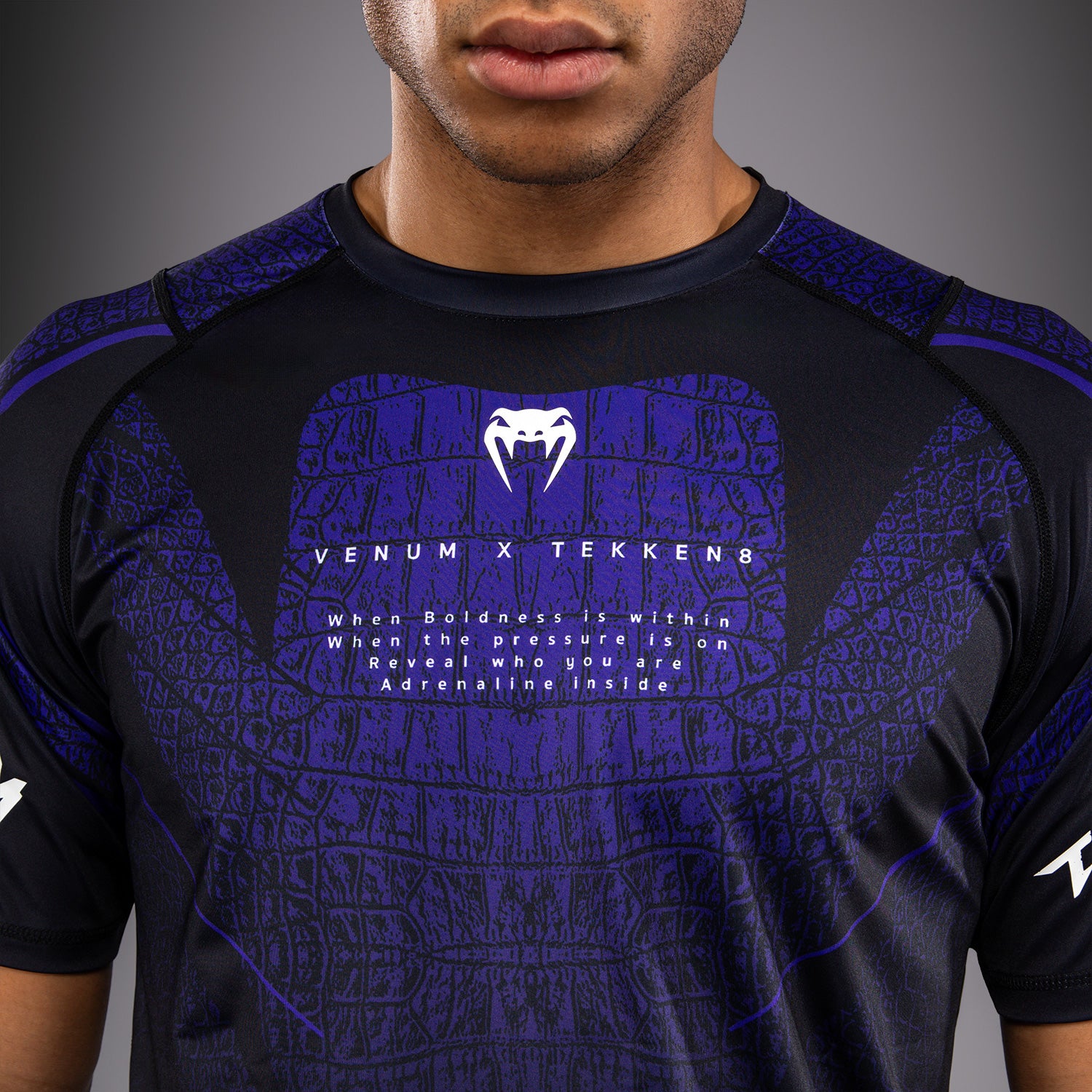 Venum x TEKKEN 8 Dry-Tech T-Shirt - Kazuya - Black/Purple - Venum