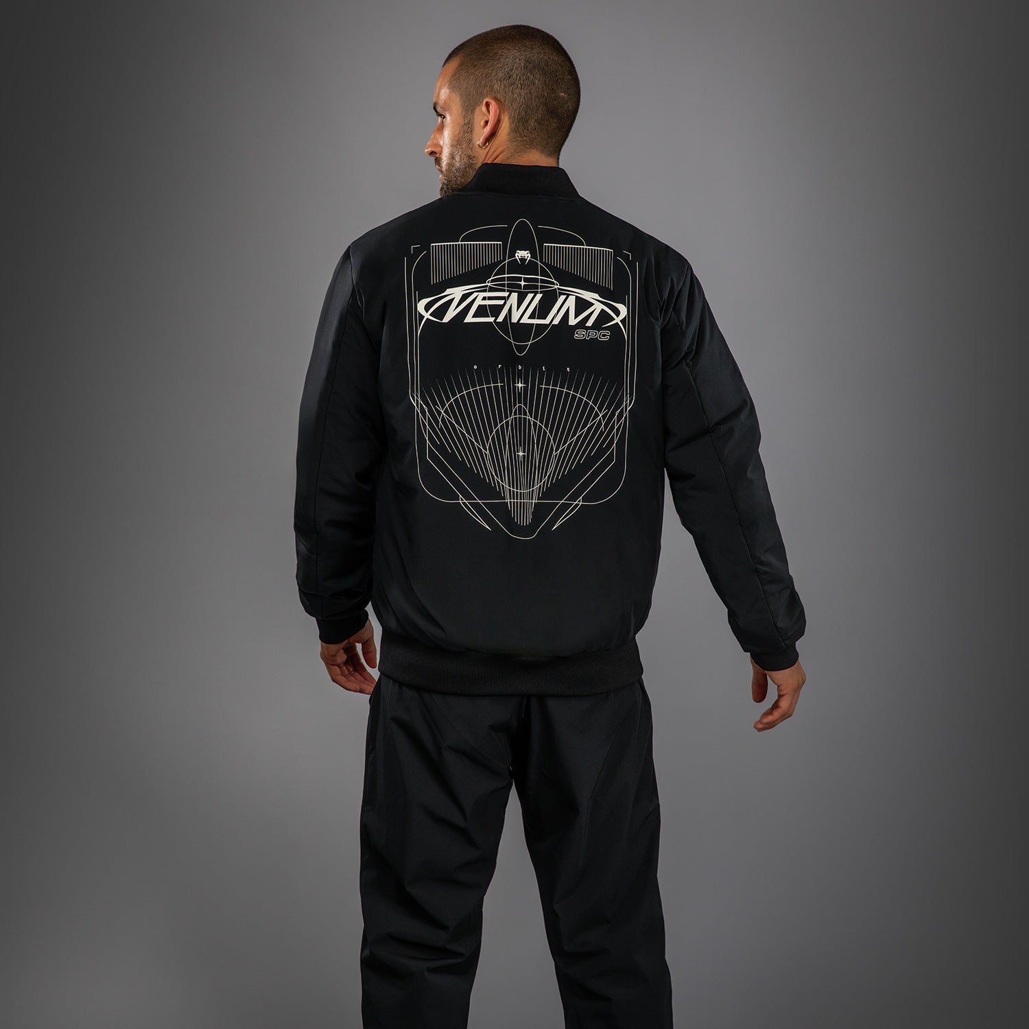 Venum Eclipse Bomber Jacket - Black/Ivory - Venum
