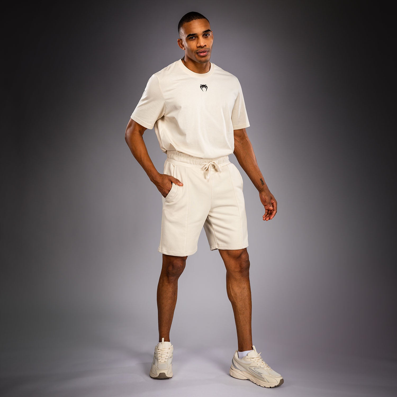 Venum Contender Fleece Cotton Shorts - Off-White  product-type_Cotton Shorts Venum