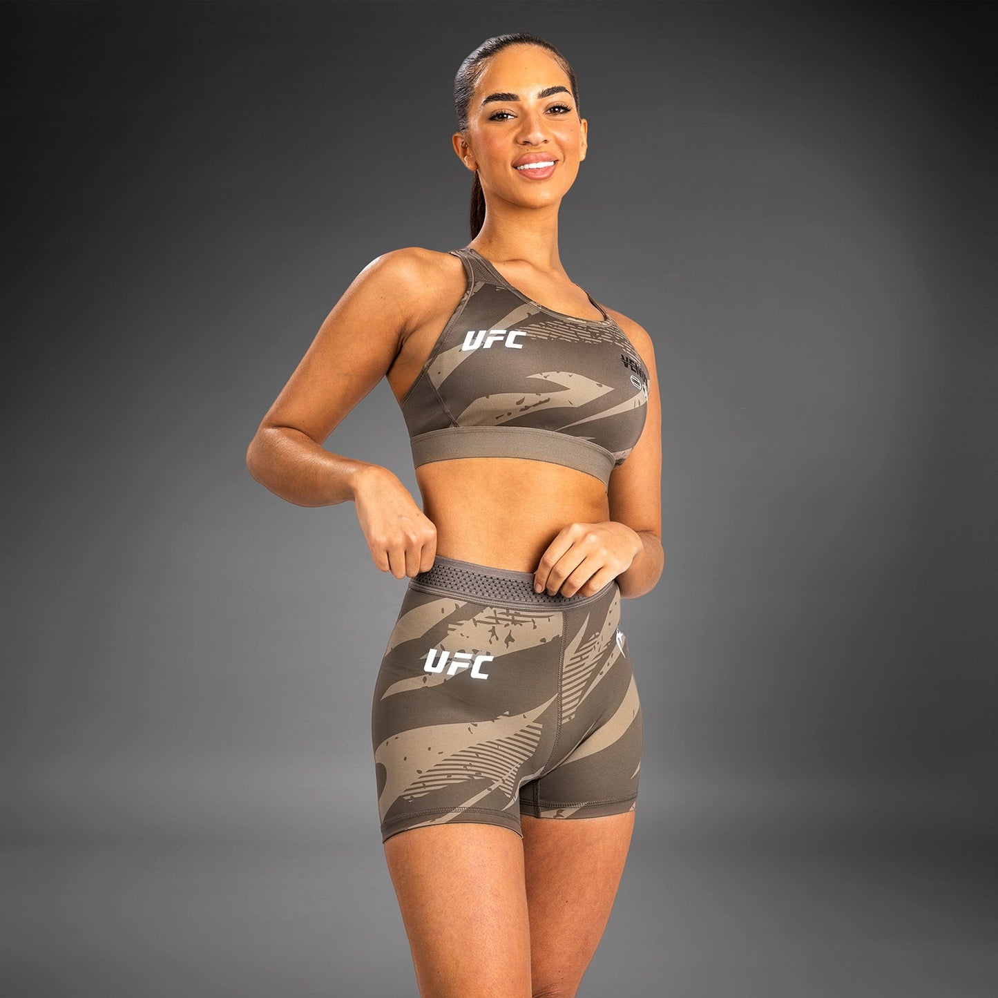 UFC Adrenaline by Venum Fight Week Women’s Vale Tudo Short - Desert Camo