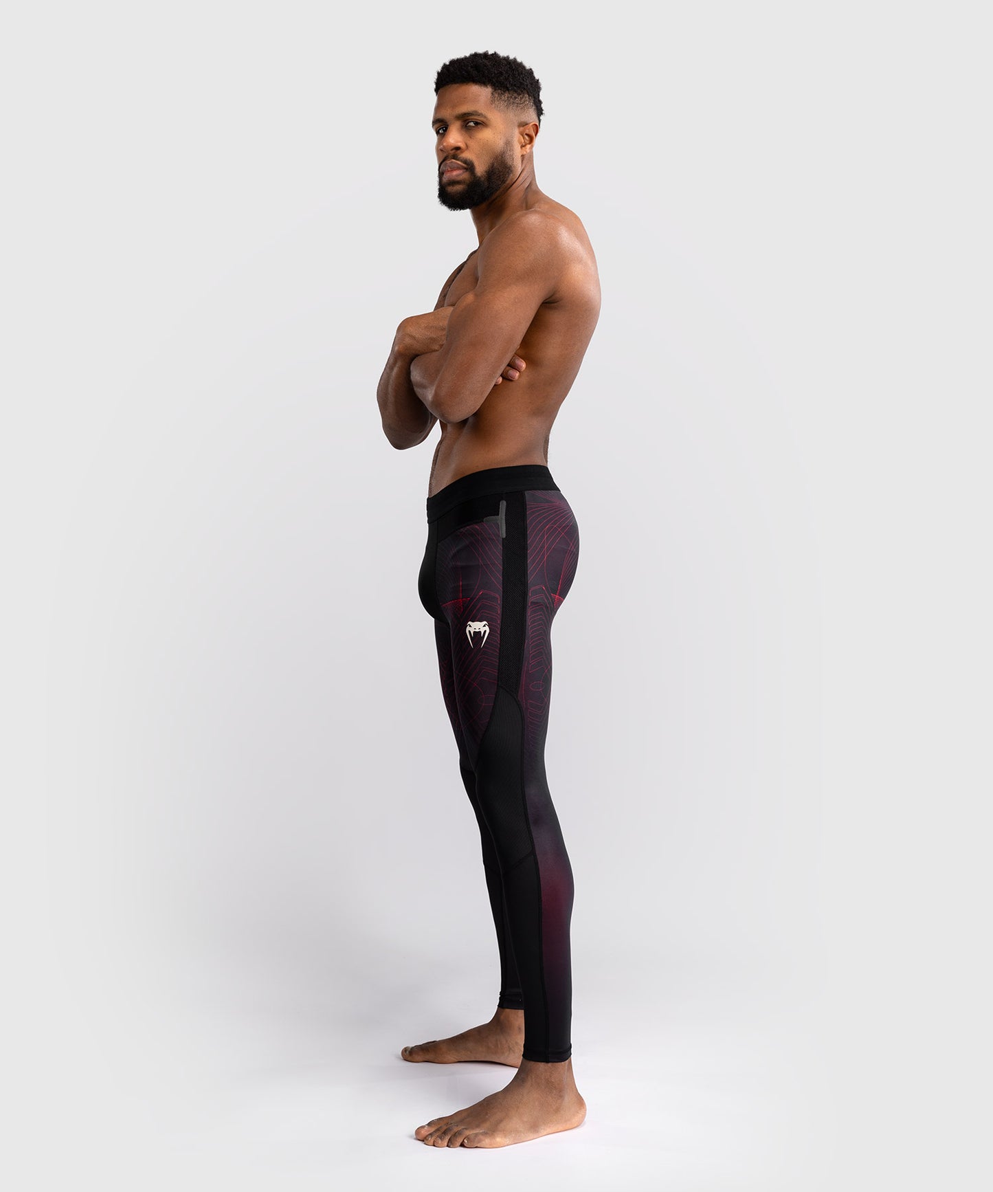 Venum G-Fit Air Men's Spats - Deep Black/Fire Red