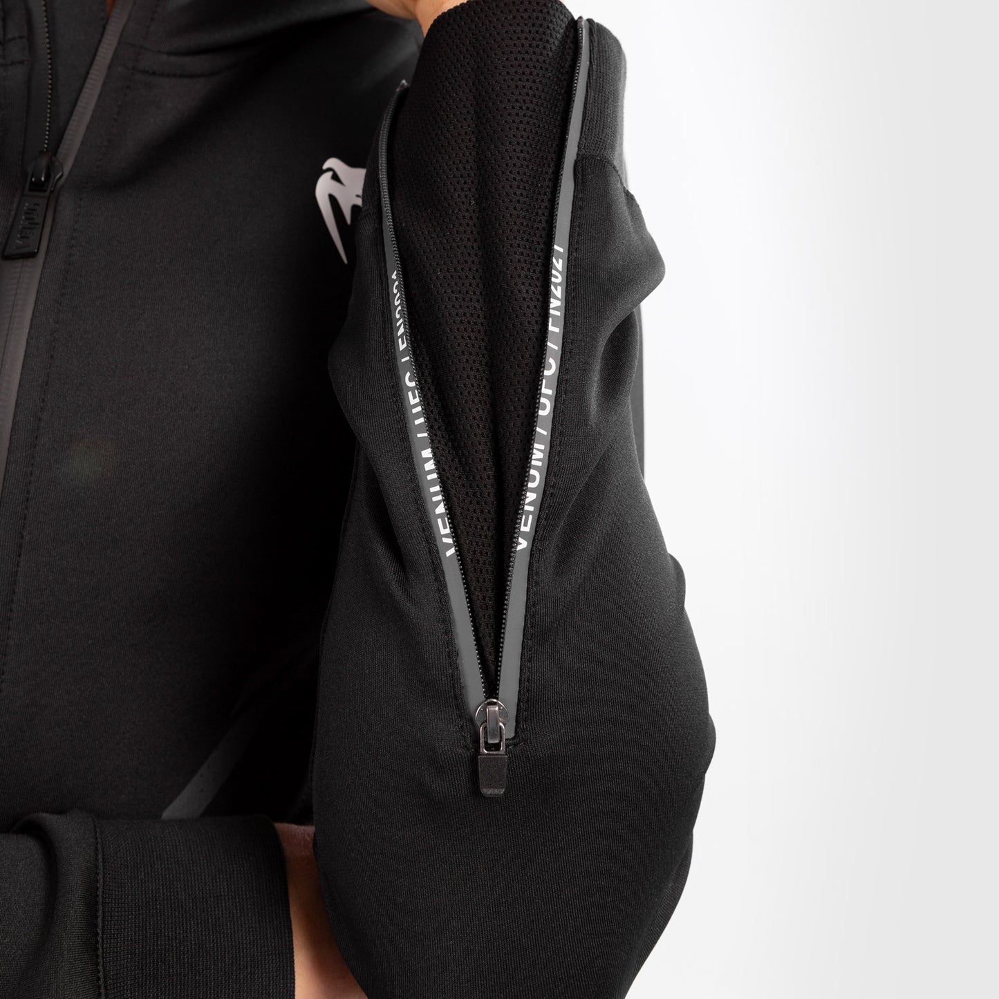 UFC Venum Personalized Authentic Fight Night Women's Walkout Hoodie - Black